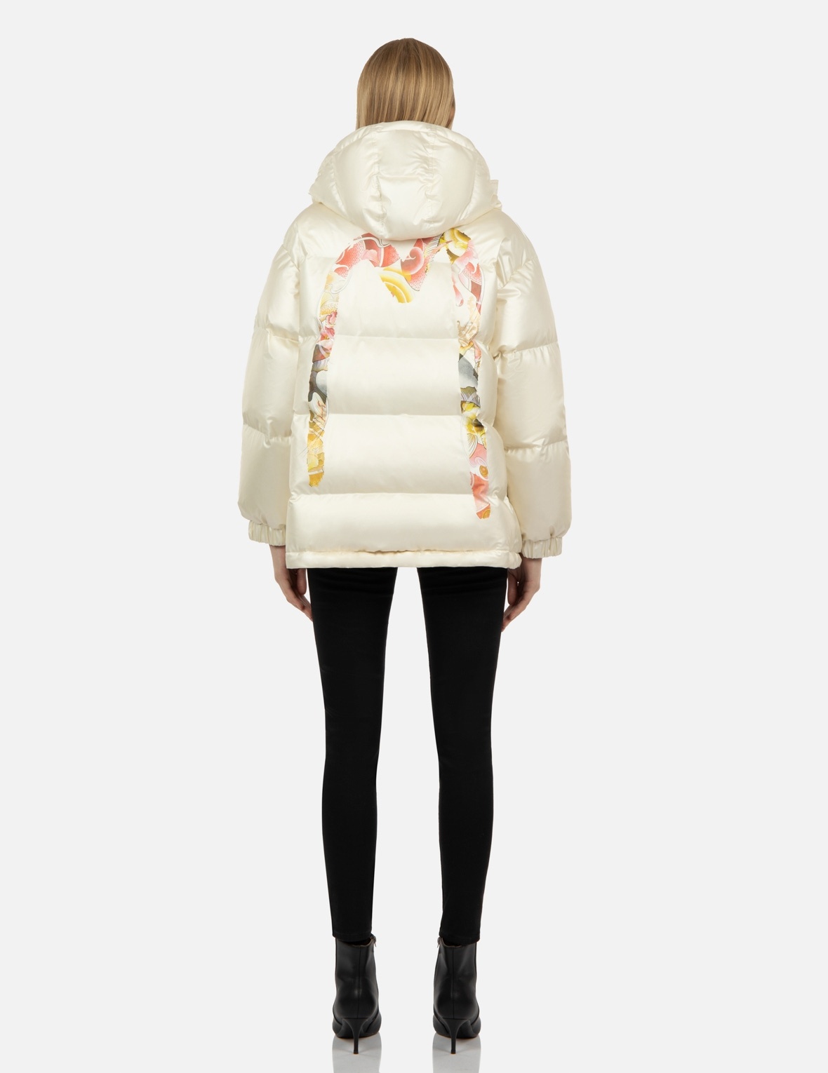 TATTOO KOI PATTERN DAICOCK PRINT DOWN JACKET - 5