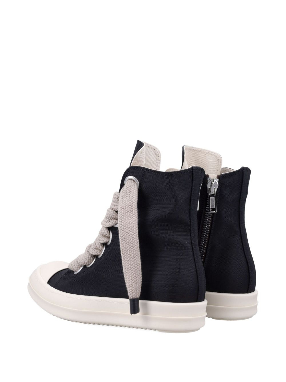 lace-up zip-up sneakers - 3