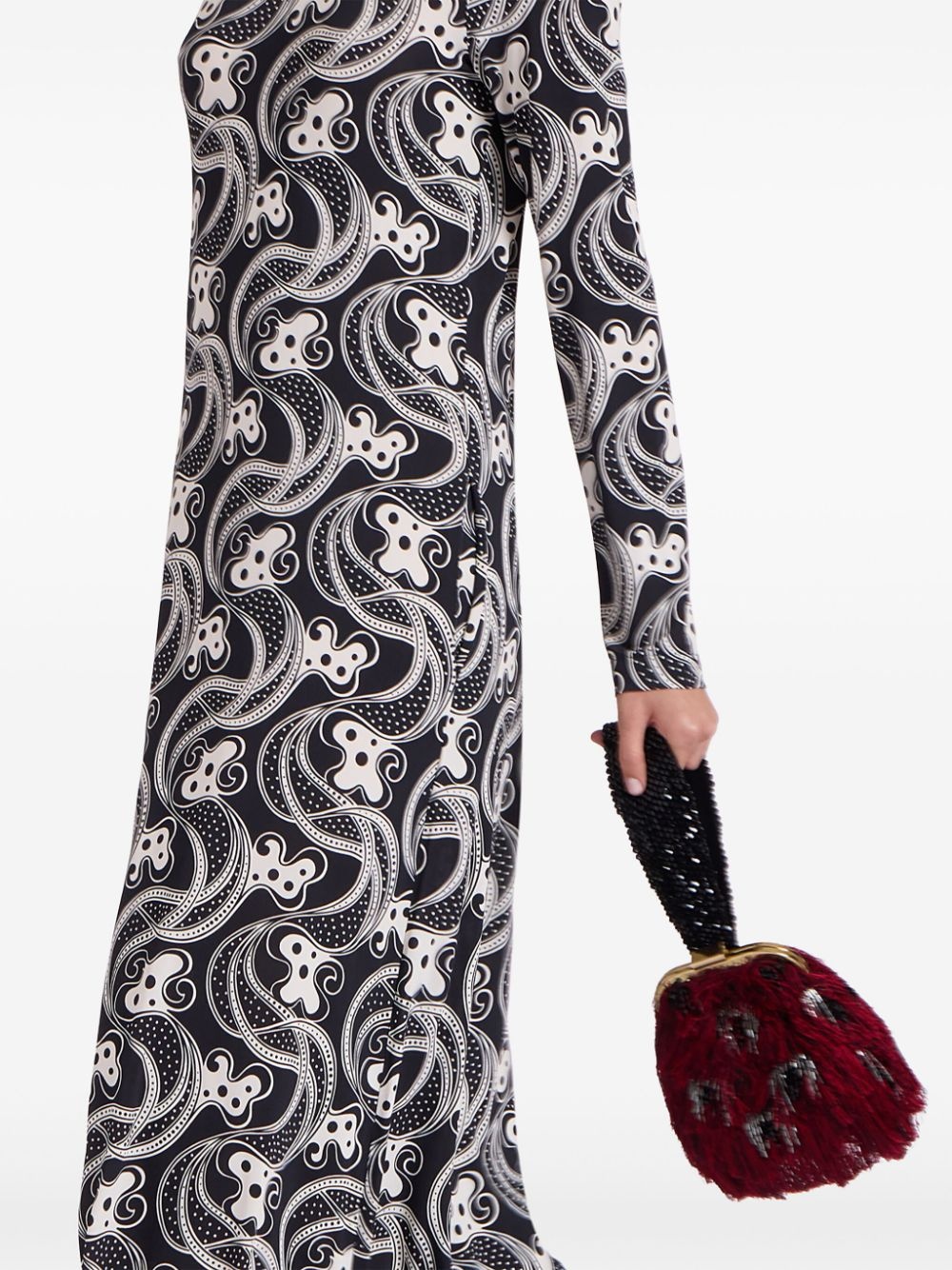 long-sleeve swing dress - 3