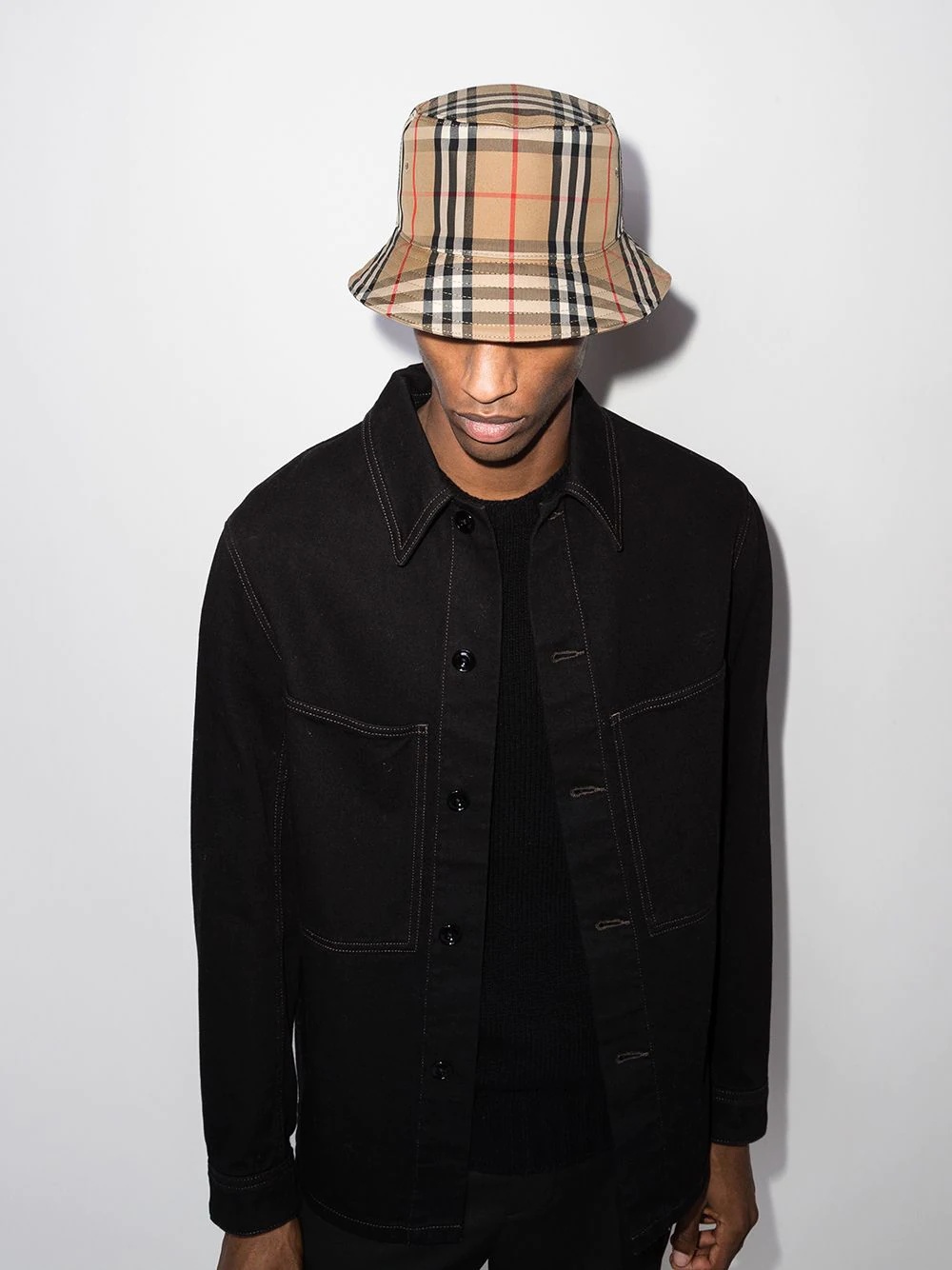 Vintage Check bucket hat - 2