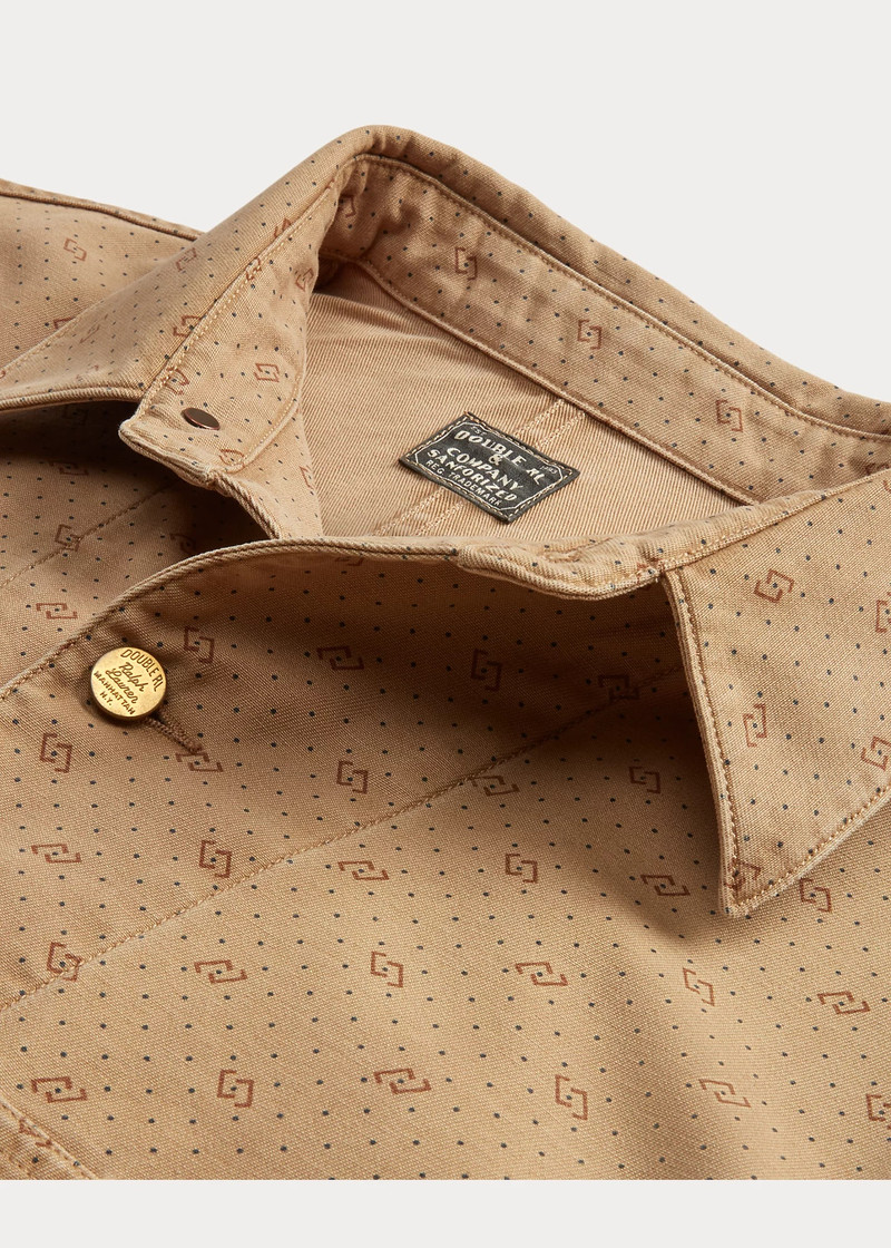 Print Reverse-Twill Utility Jacket 4