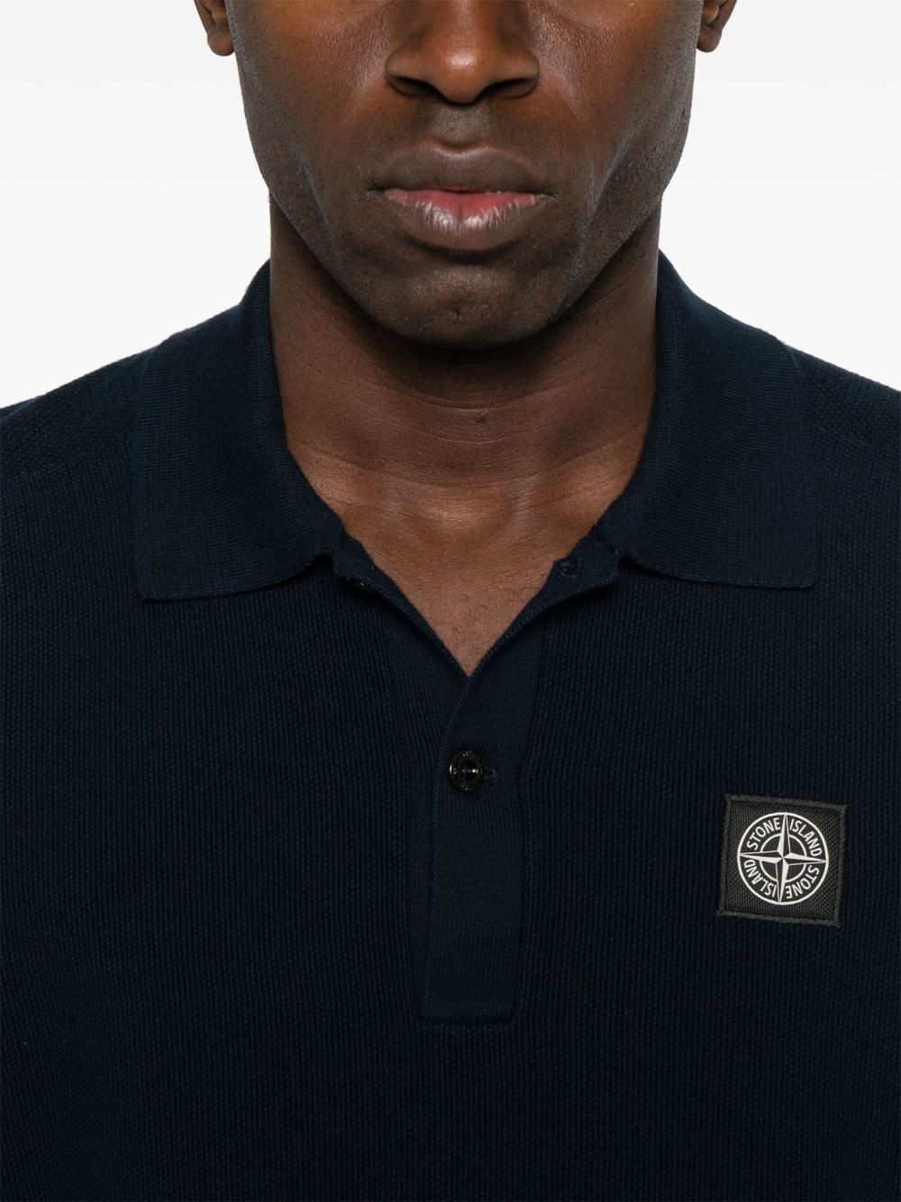waffle-knit polo shirt - 4