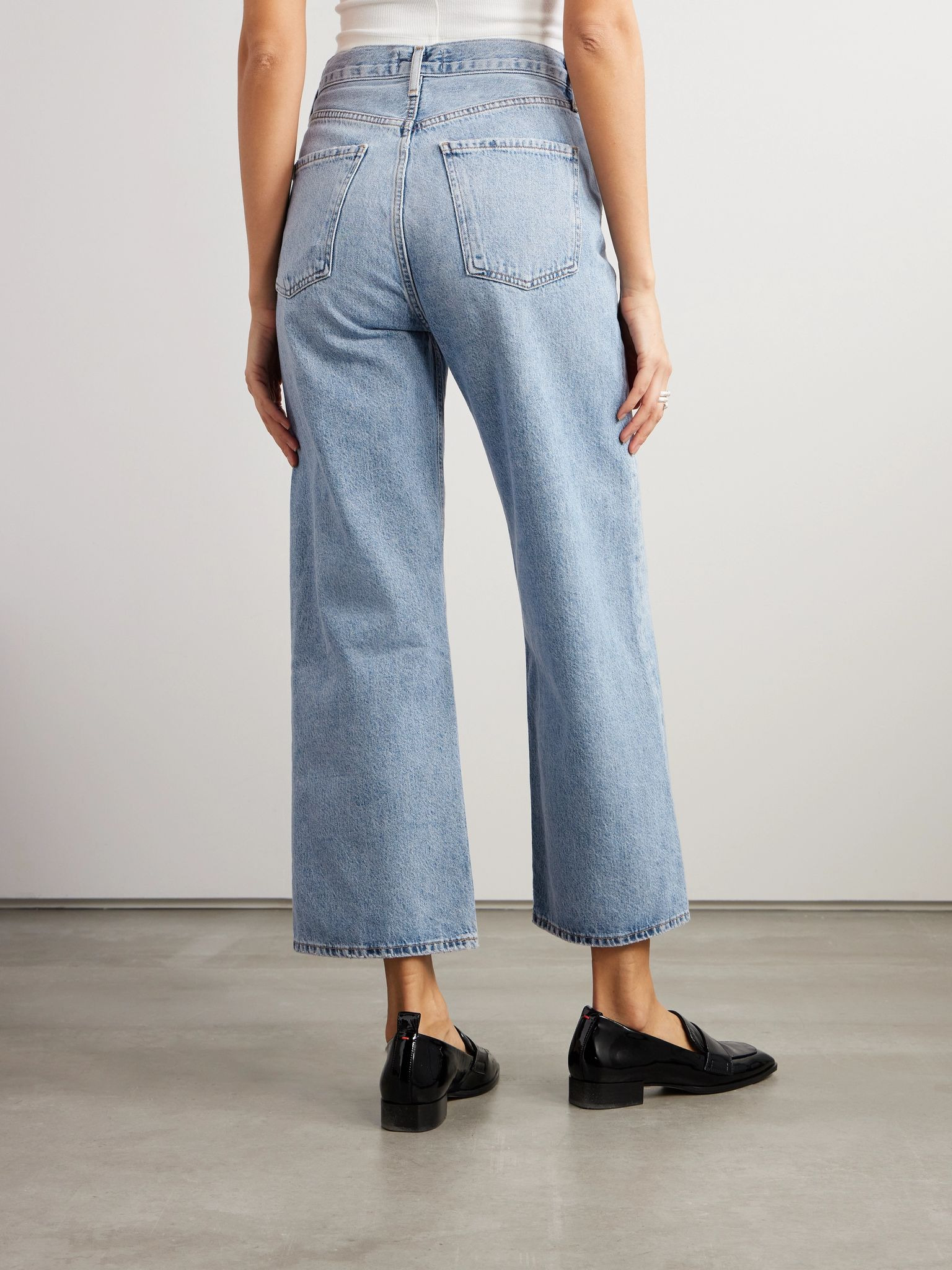 Ren high-rise wide-leg jeans Light denim - 3