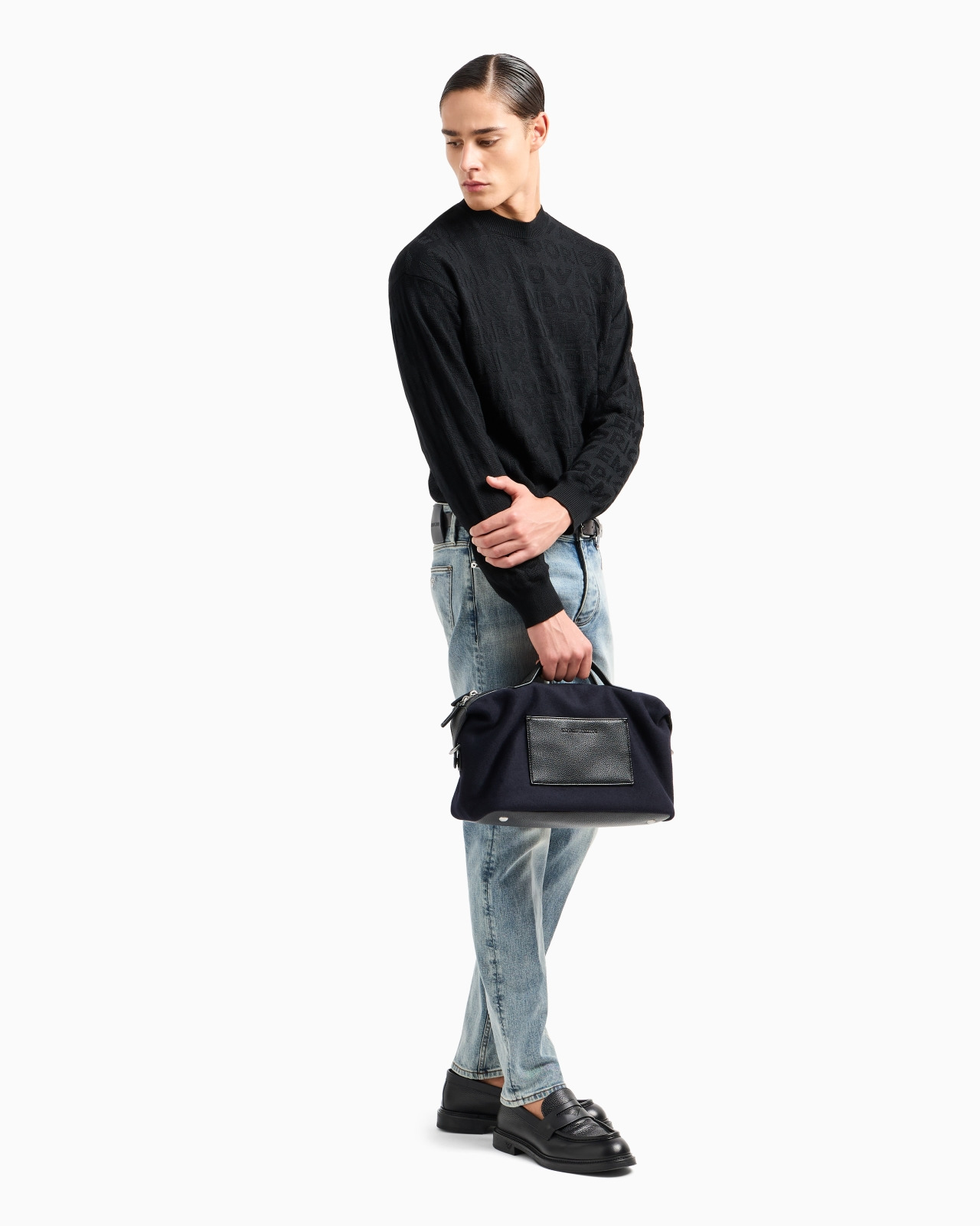 J75 Slim-fit, stone-washed denim jeans with whisker lines - 4