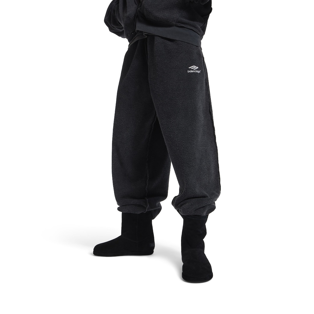 Men's 3b Sports Icon Inside-out Oversized Sweatpants in Black Faded - 5
