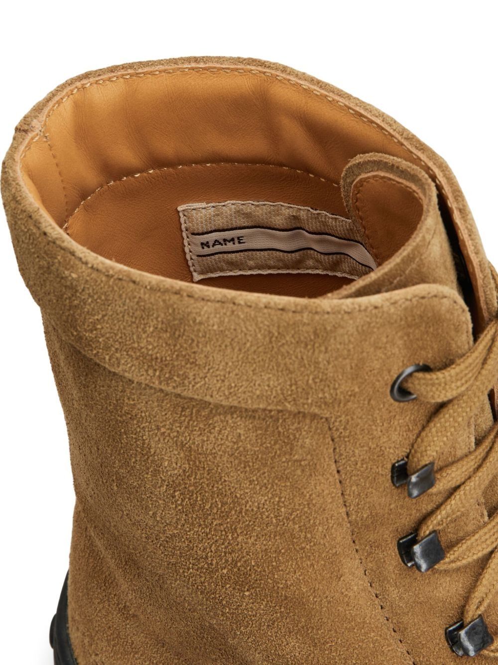 suede combat boots - 6