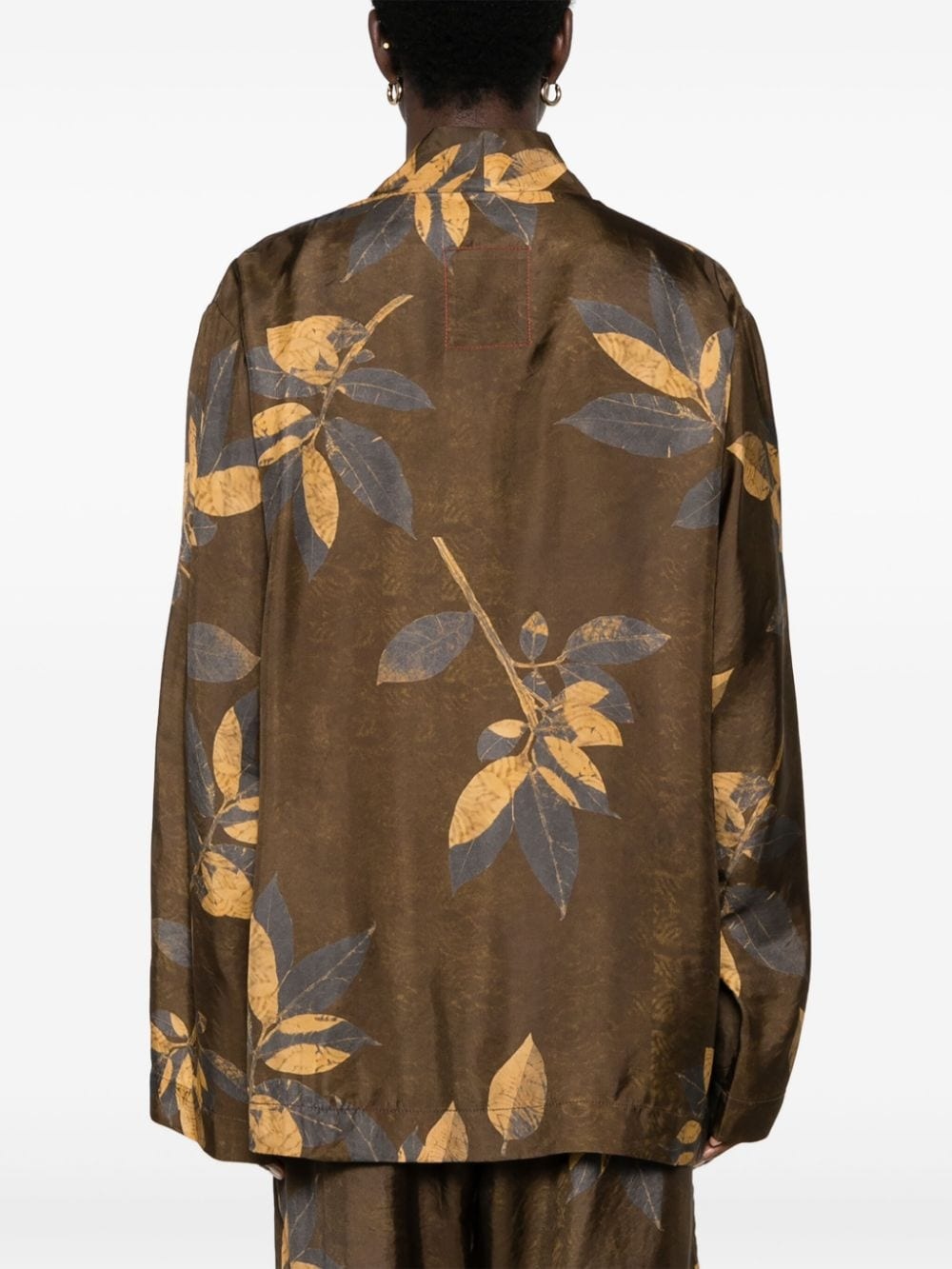 Jester motif-print kimono jacket - 4