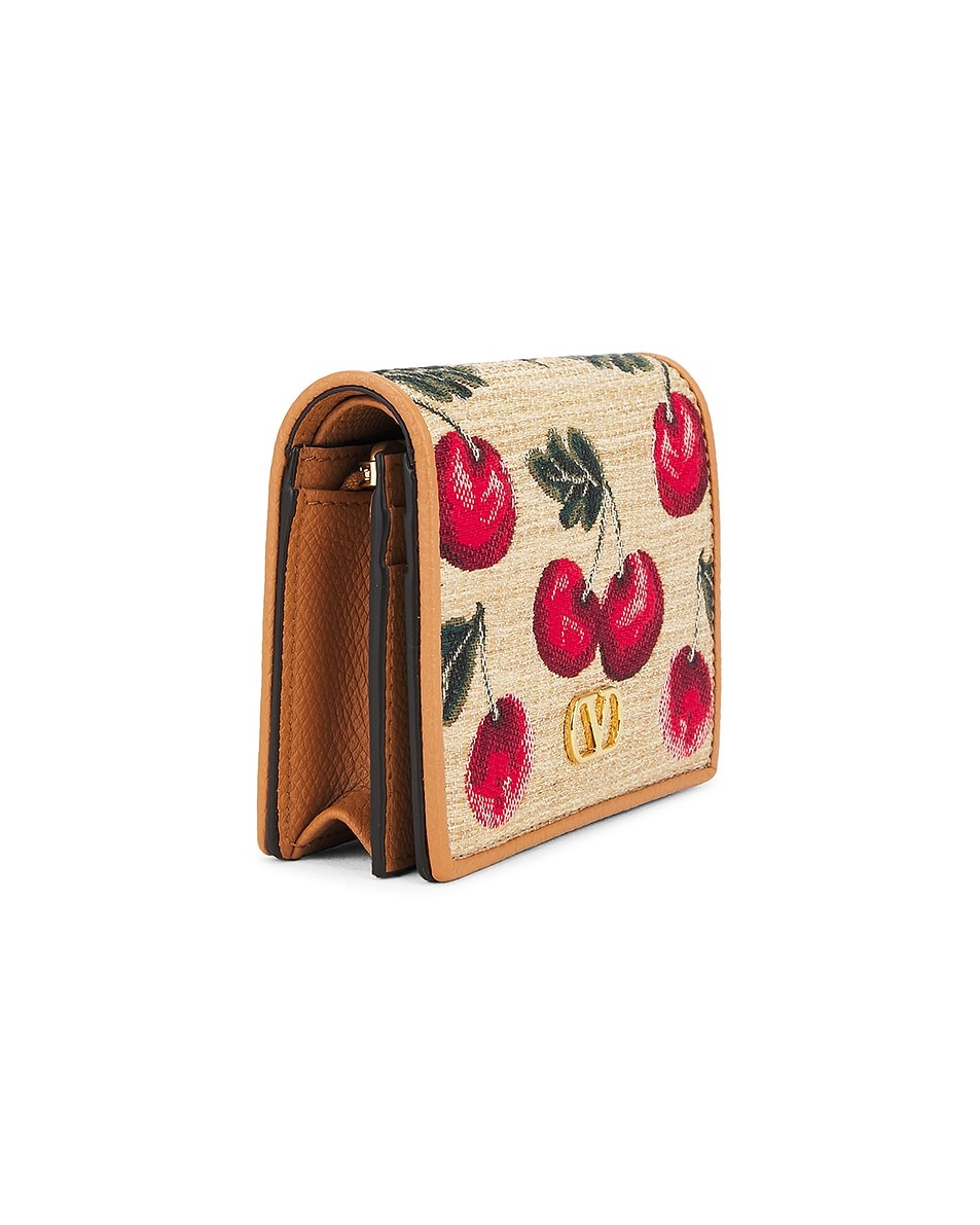 V Logo Signature French Flap Wallet - 3