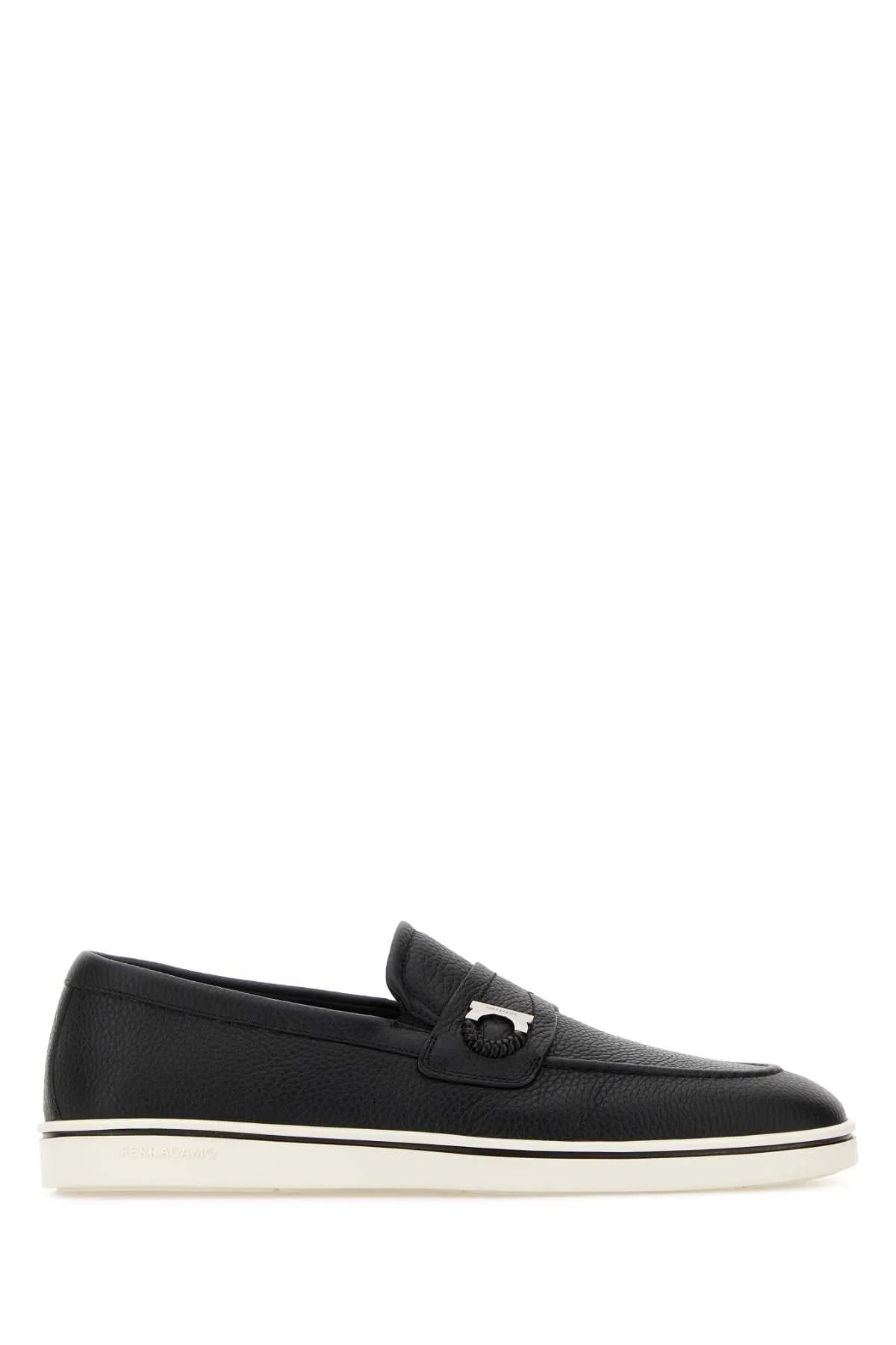 Salvatore Ferragamo Men Black Leather Tancredi Loafers - 1