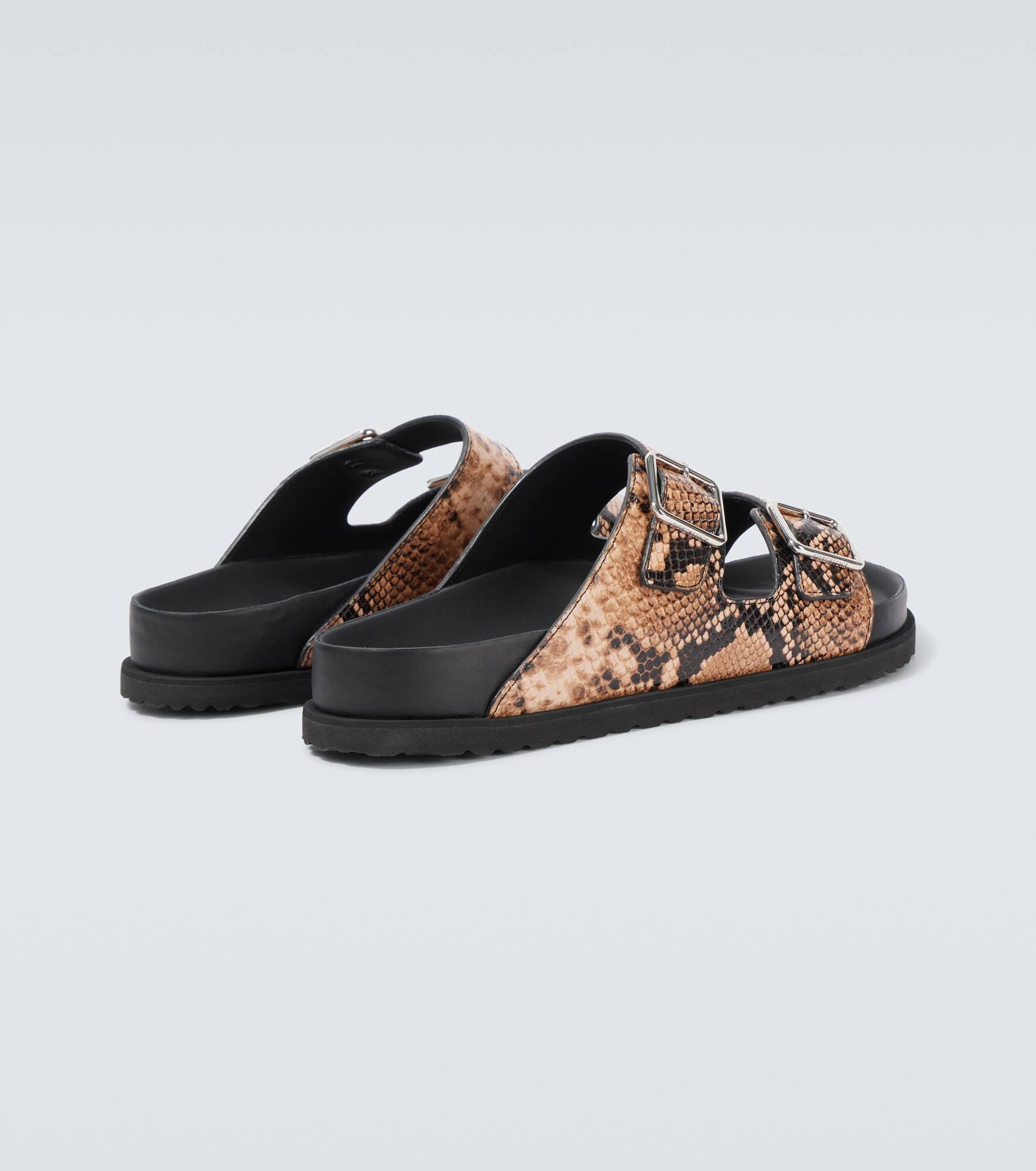 Arizona snake-effect leather sandals - 6