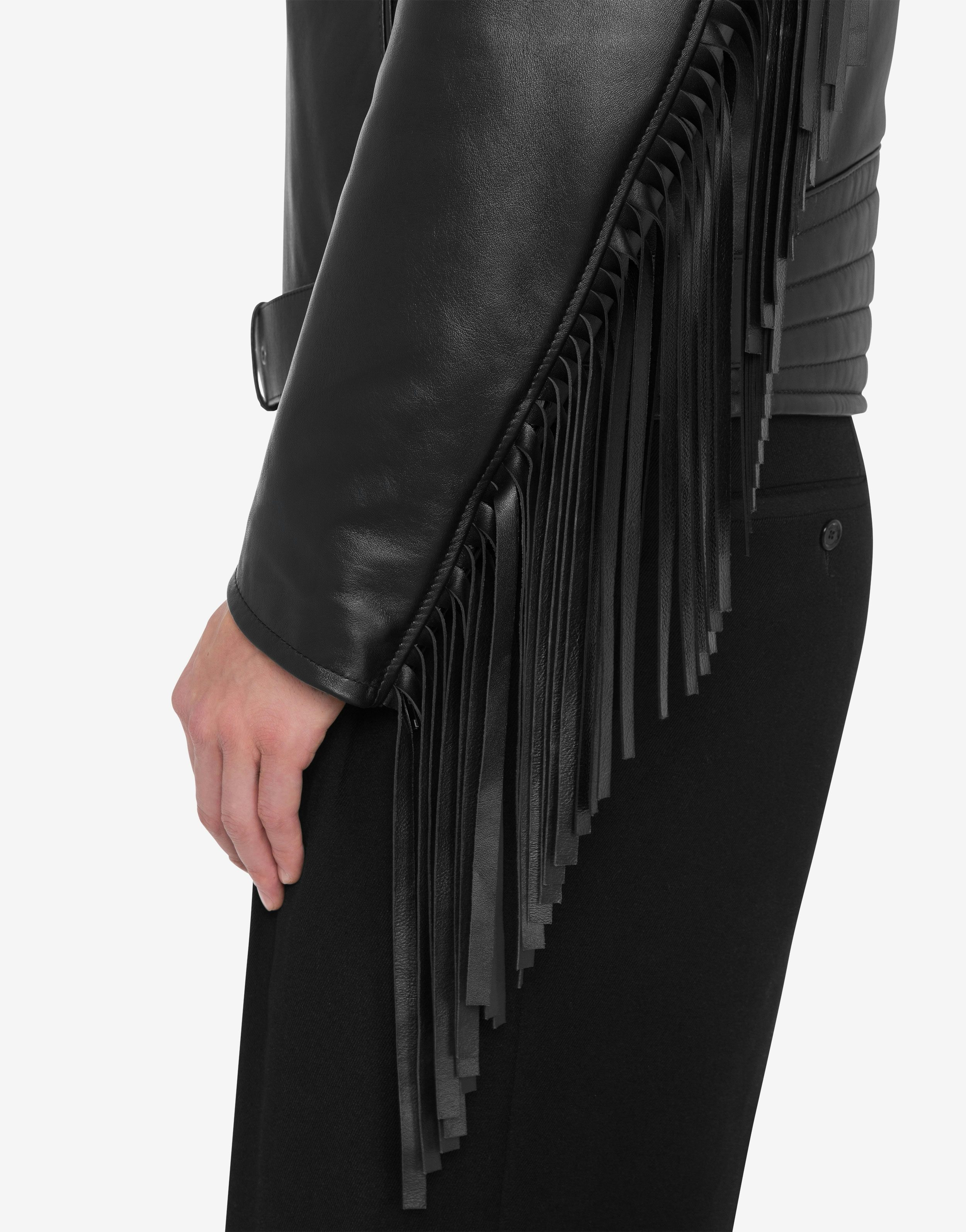 NAPPA BIKER JACKET WITH FRINGE - 4