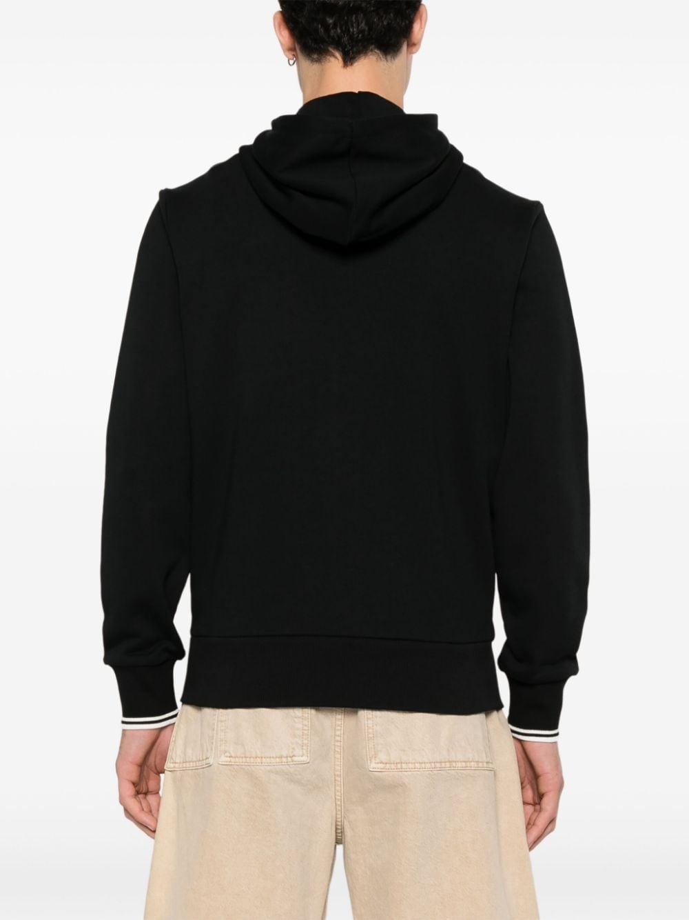 embroidered-logo zip-up jacket - 4