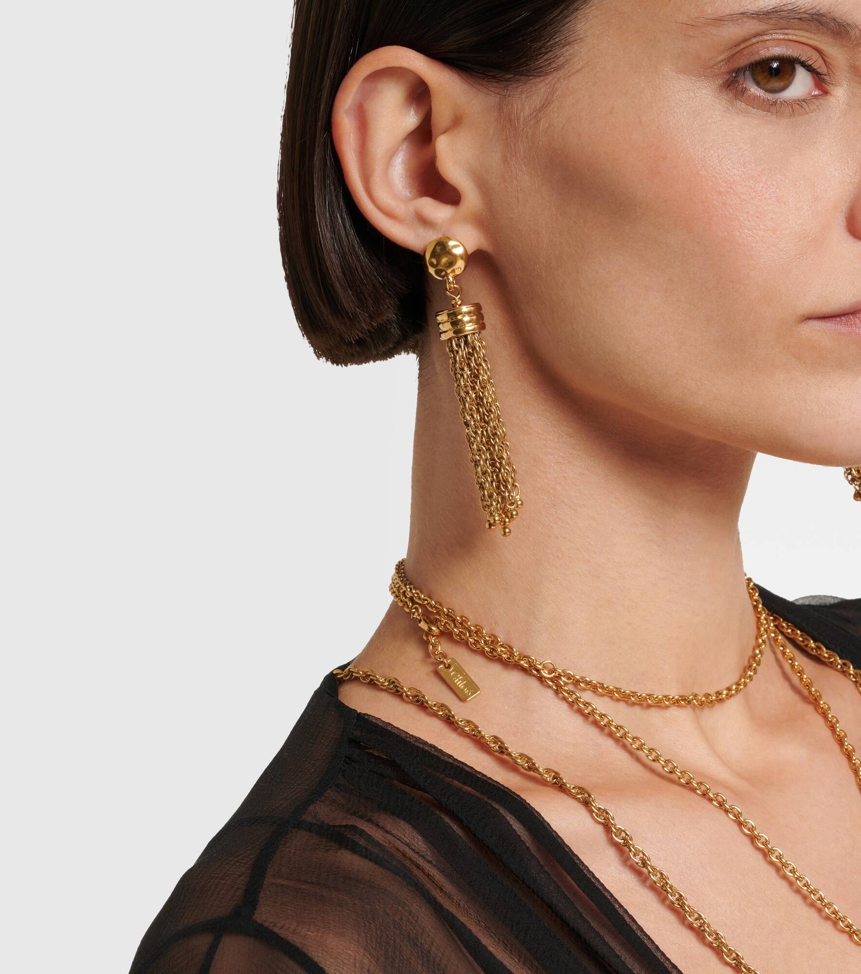 Chloé Pompoms drop earrings - 6