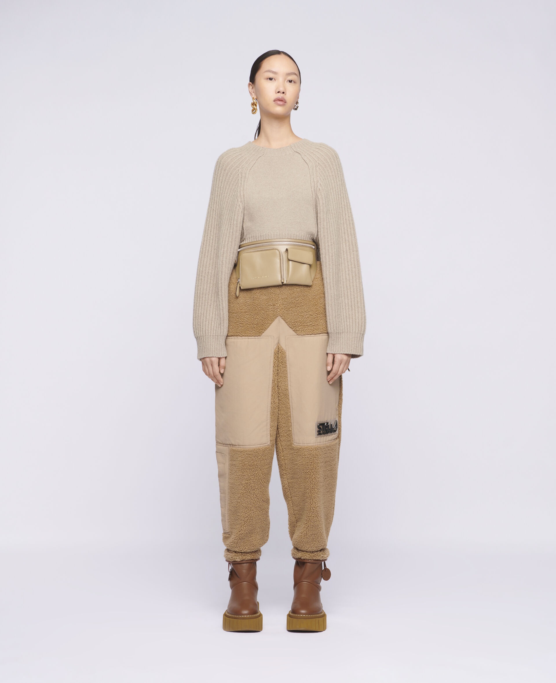 Cropped Knit Sweater - 2