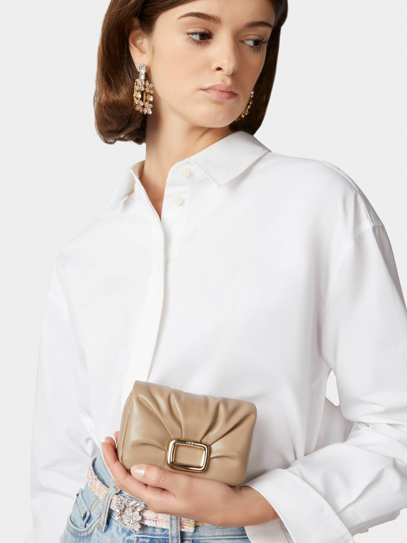 Viv' Choc Wallet in leather 5