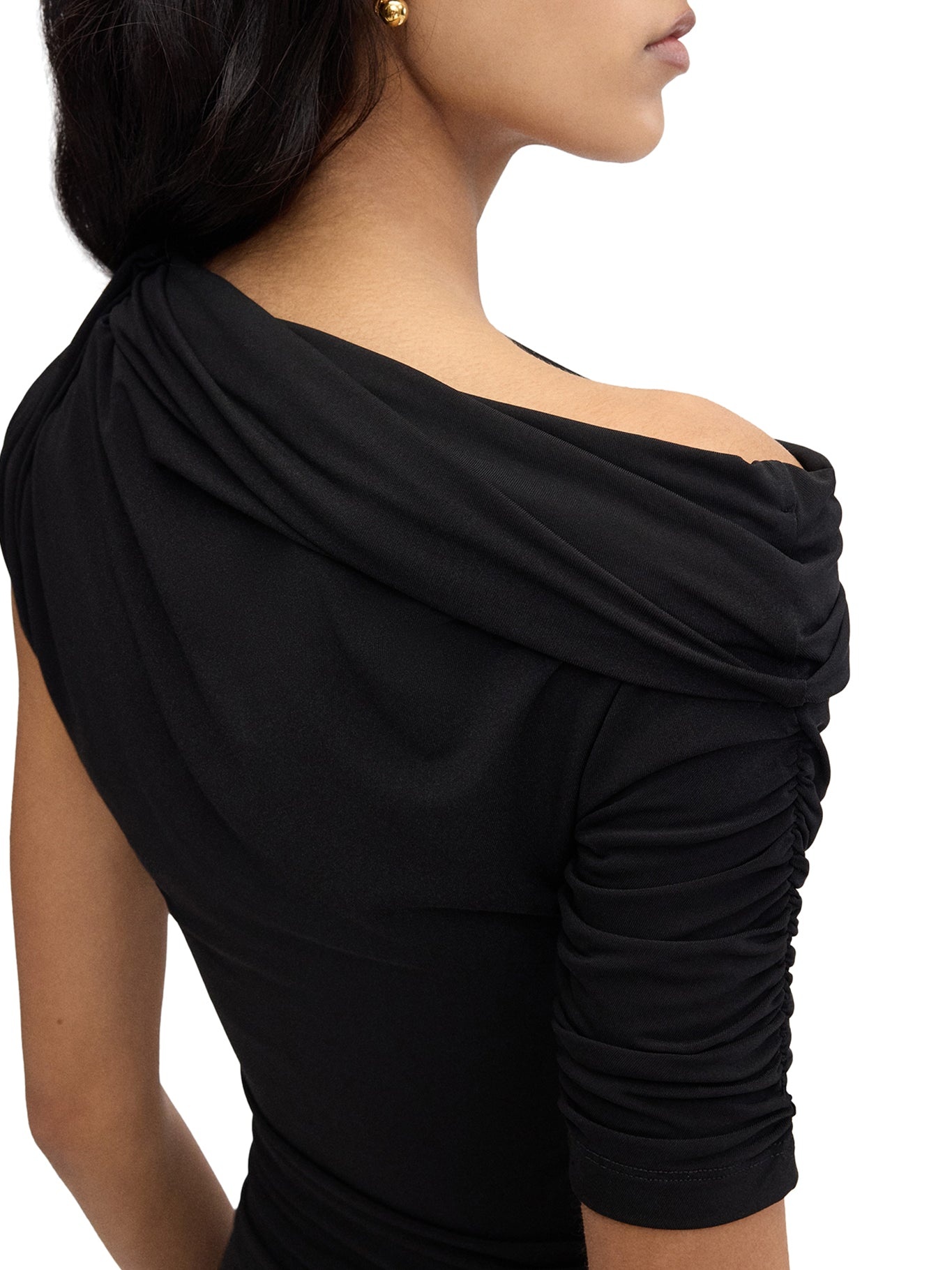 DRAPED MINI DRESS - 4