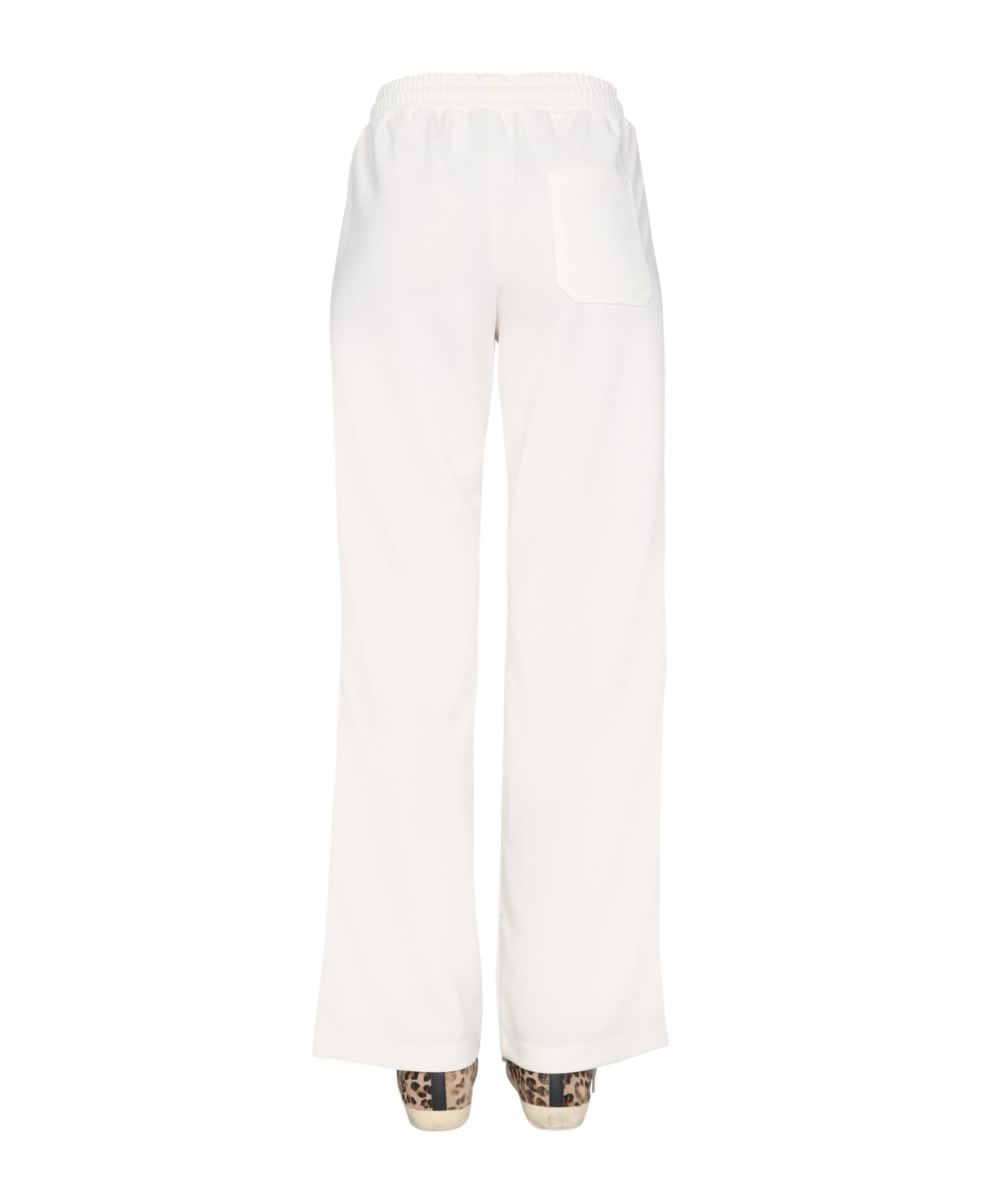 White Polyester Dorotea Pants - 3