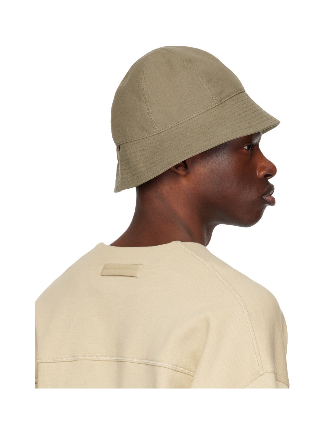 Taupe Oasi Lino Bucket Hat - 3