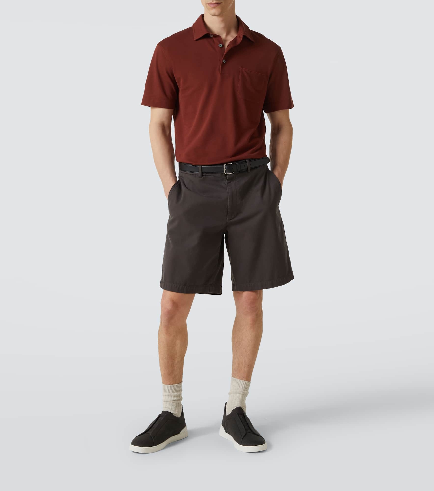 Cotton piqué polo shirt - 2