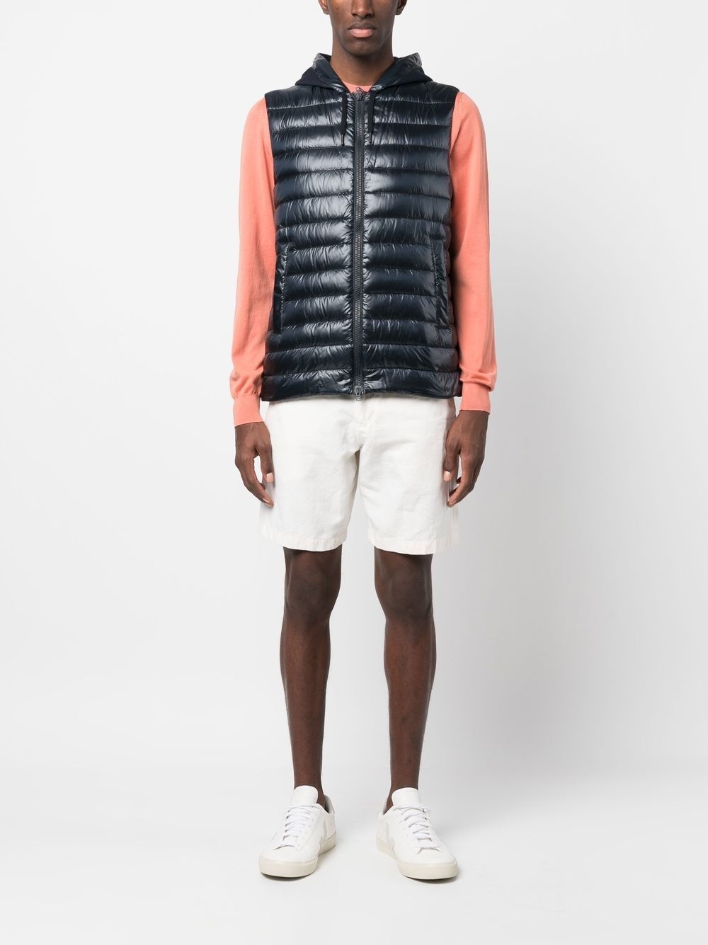 padded hooded gilet - 2