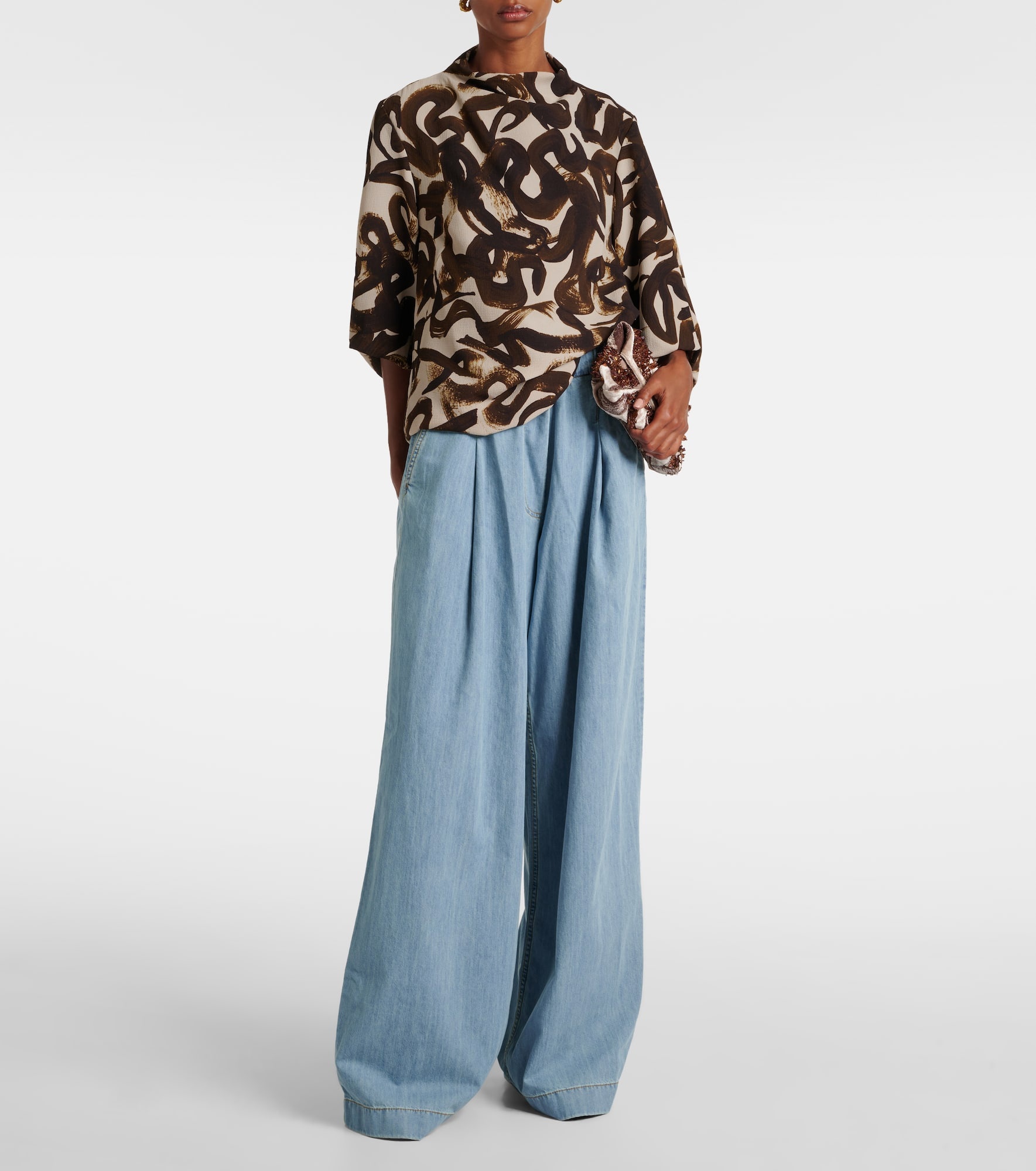 High-rise wide-leg jeans - 2