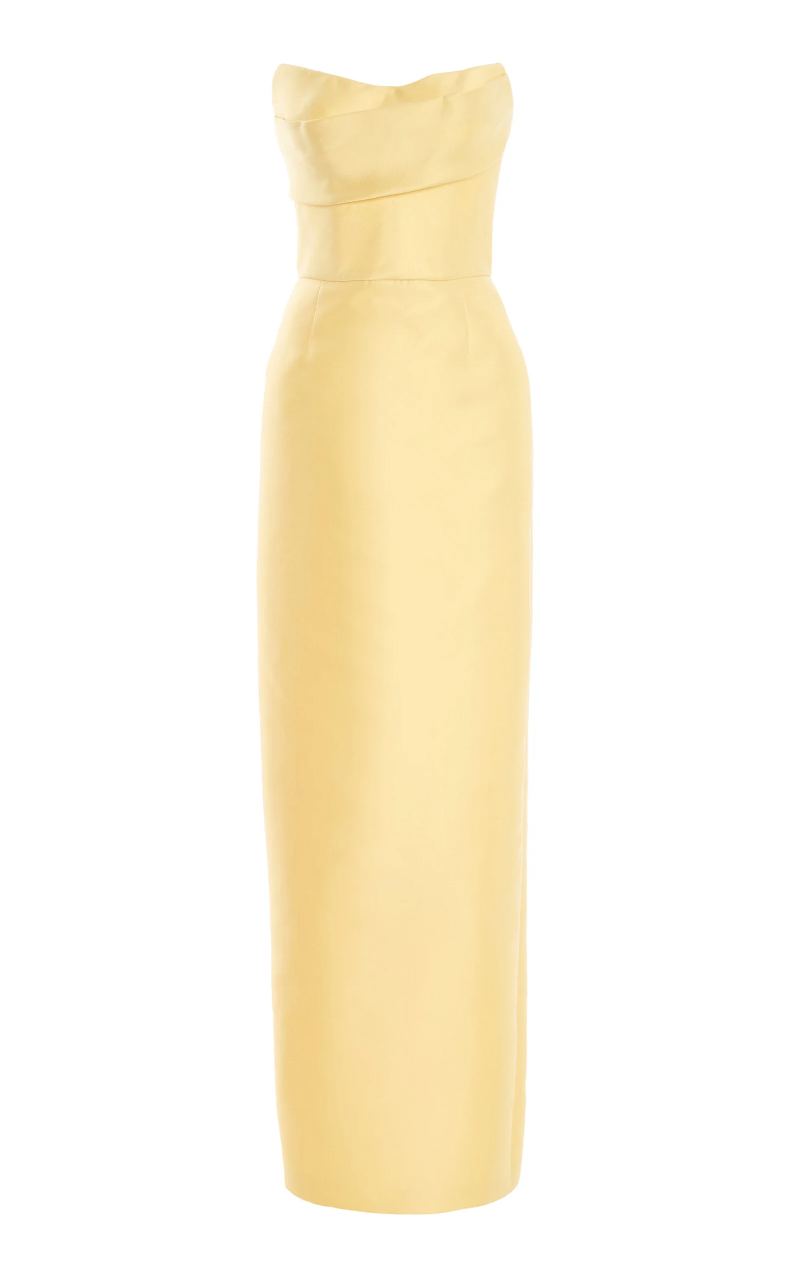 Strapless Column Gown yellow - 1