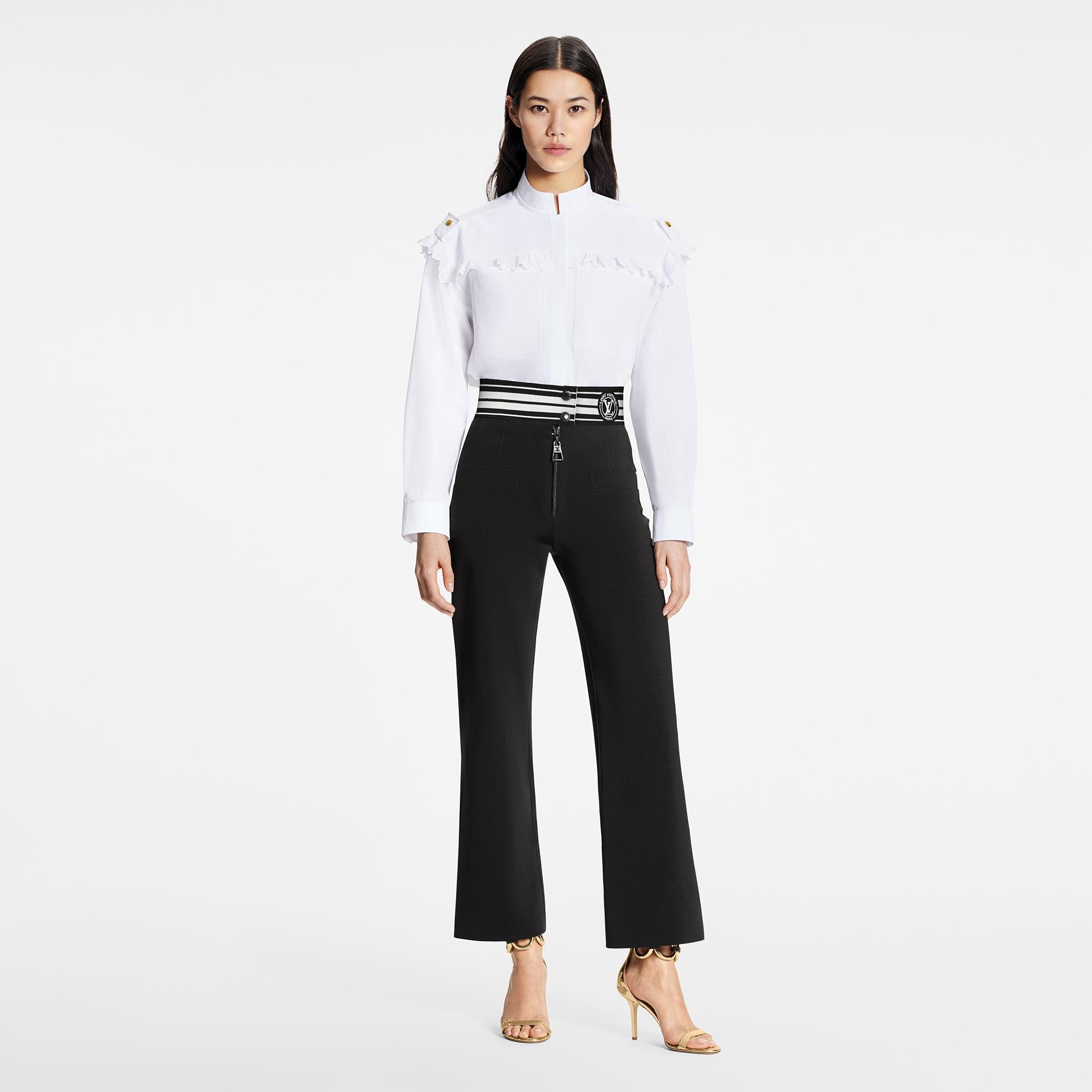 LV Stripe Technical Jersey Flared Pants - 2