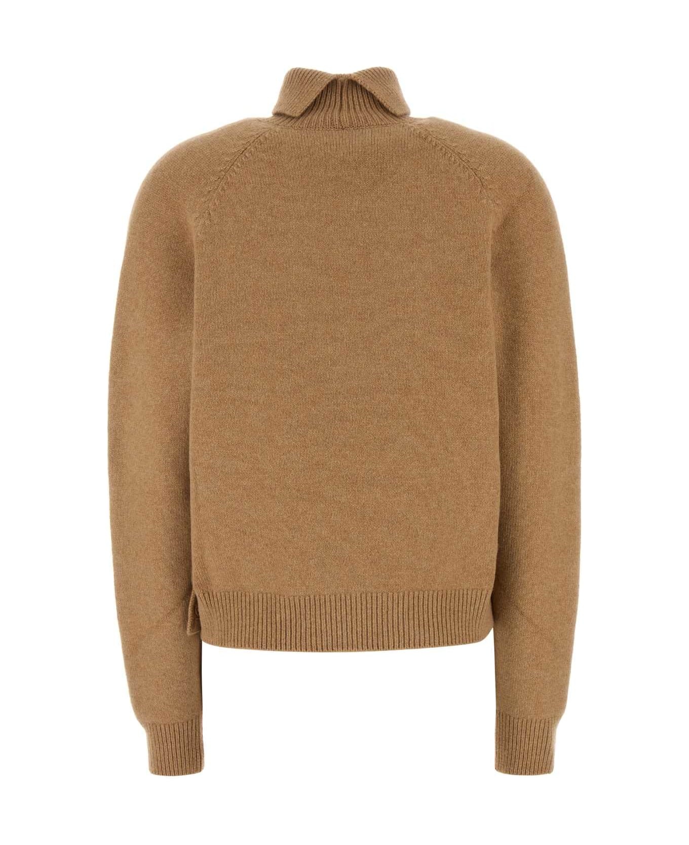 Camel Cashmere Blend Sweater - 2