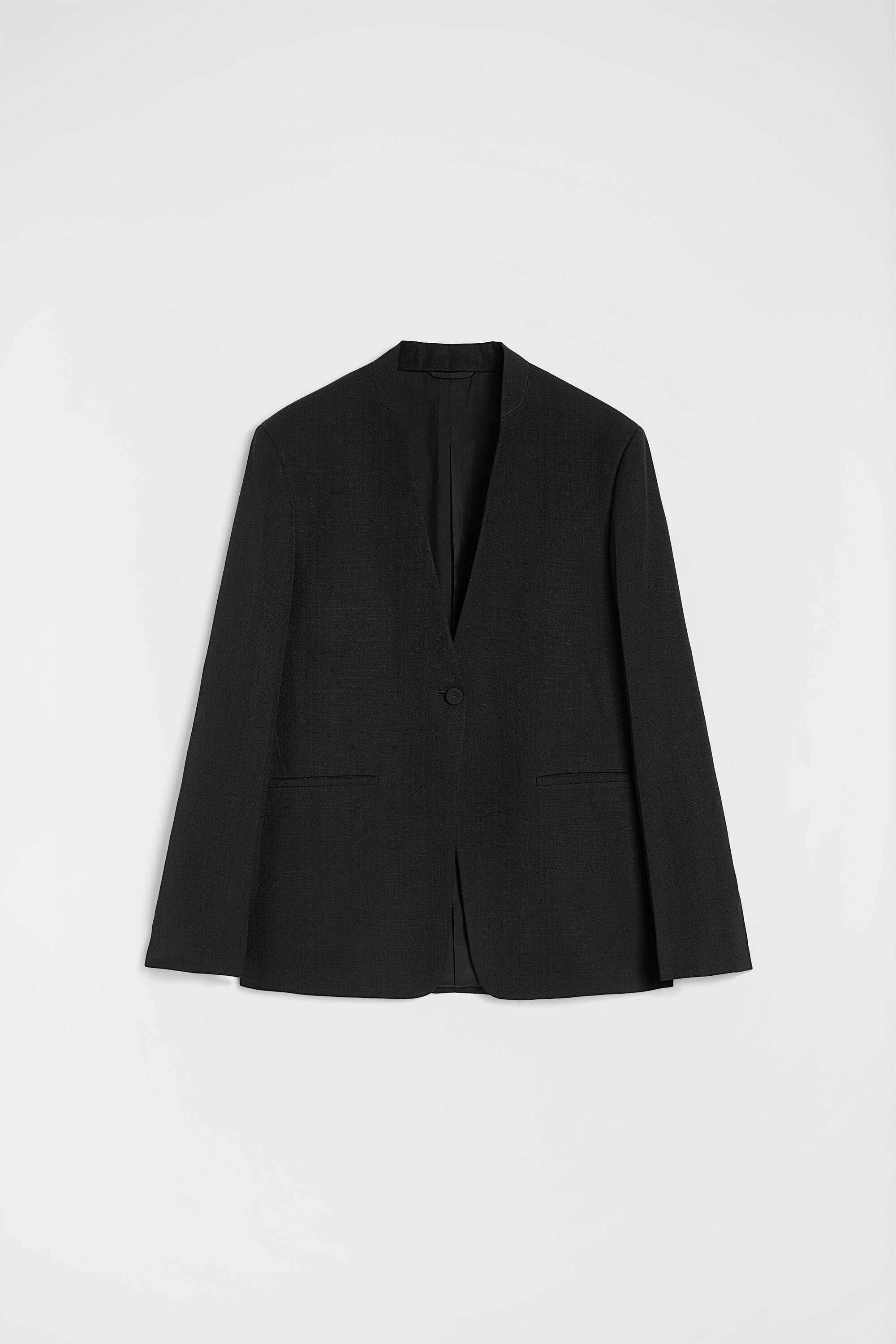 Silk Blend Tailored Jacket - 1