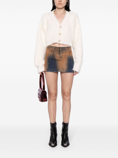 VETEMENTS brushed cropped cardigan outlook