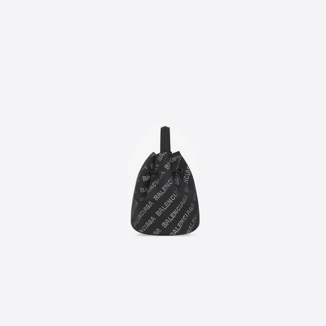 Women's Wheel Xs Drawstring Bucket Bag in Black - 3