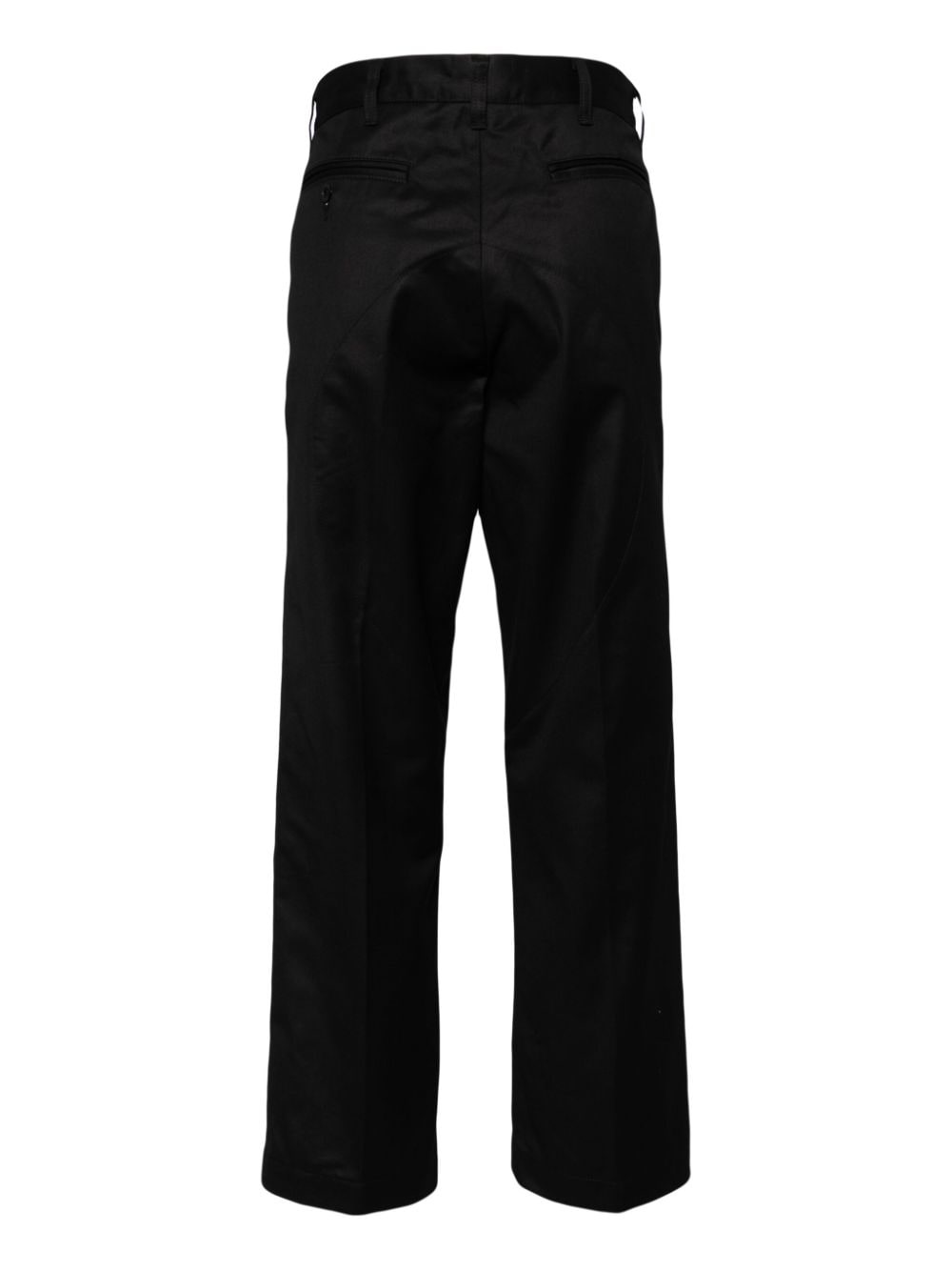 pressed-crease straight-leg trousers - 2