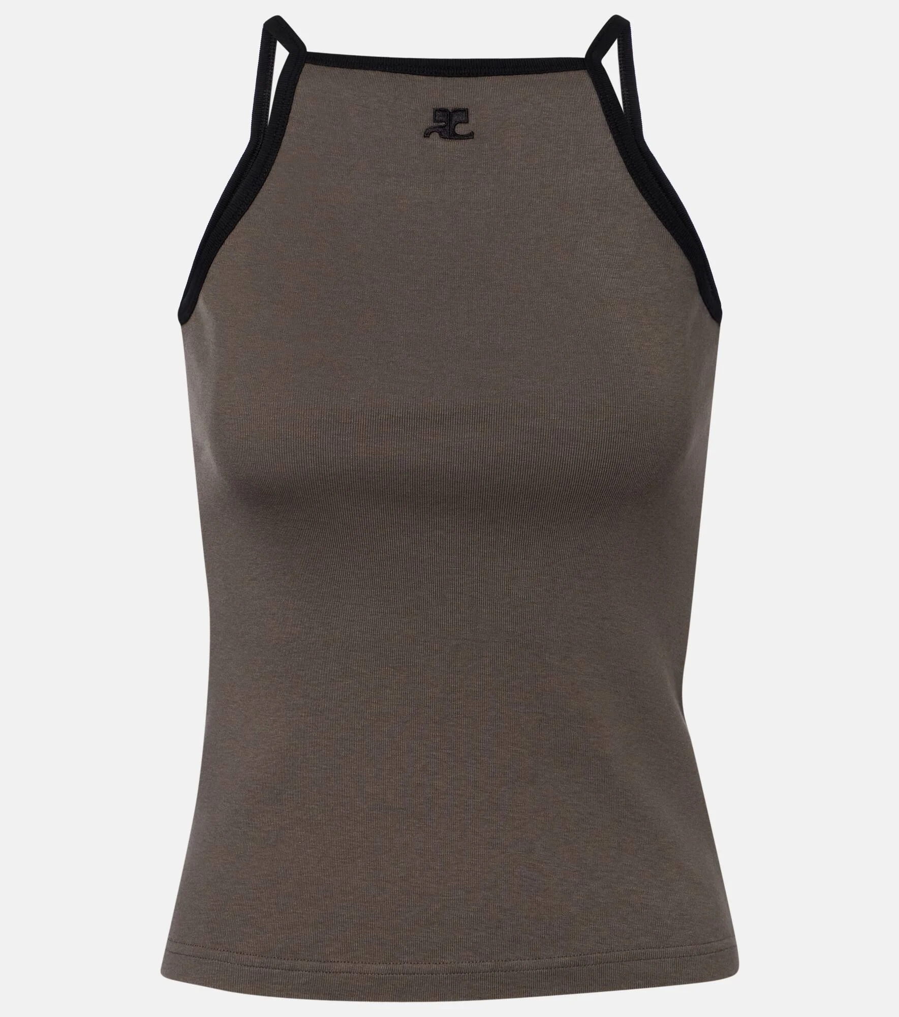 Logo cotton tank top - 1