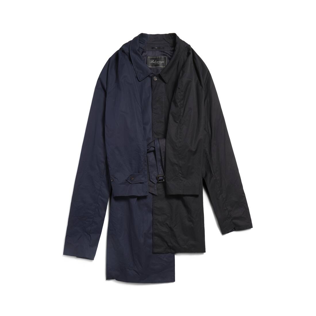 Women's Double Sleeve Carcoat in Black - 1