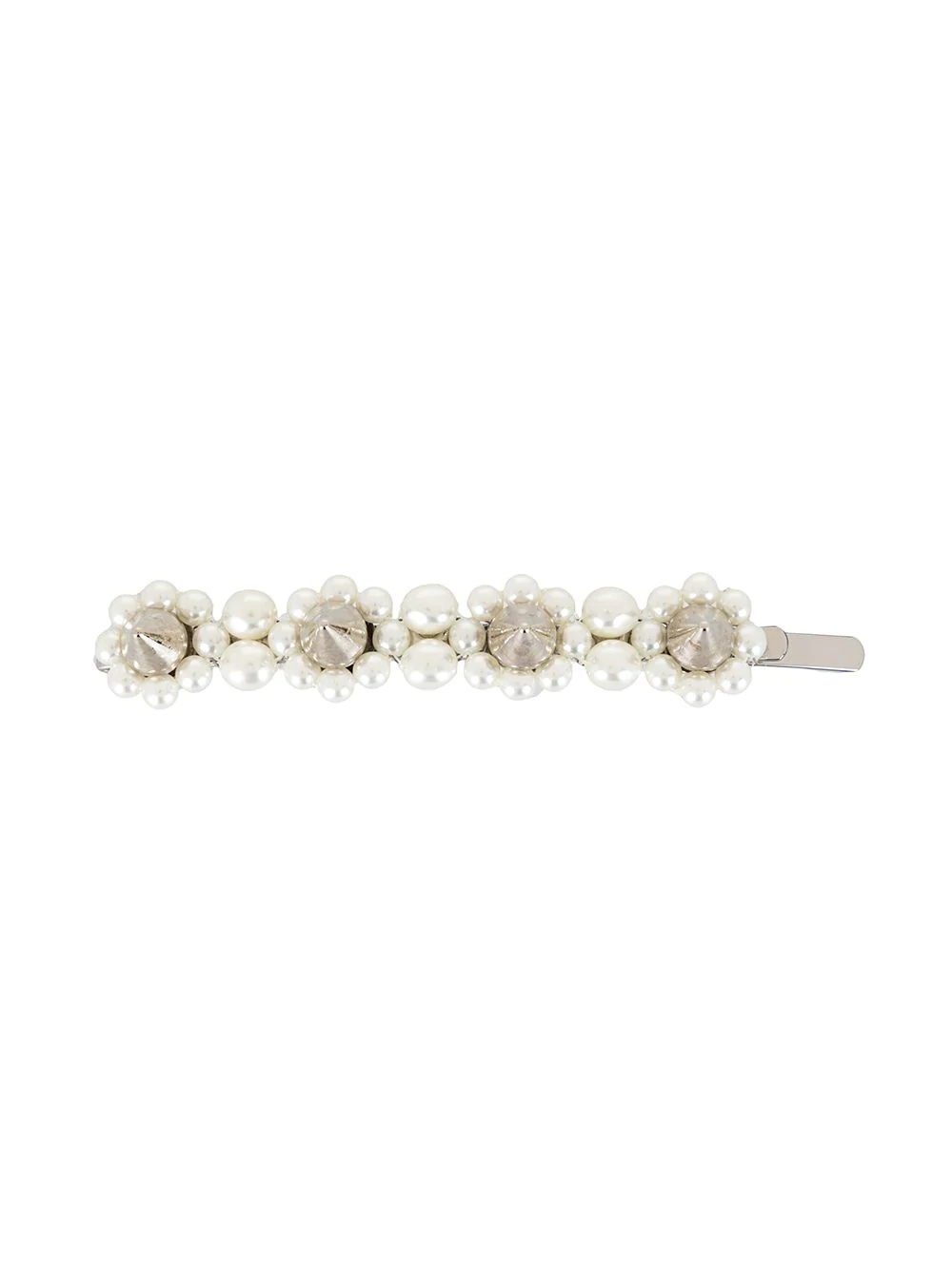 pearl-embellished hair clip - 1