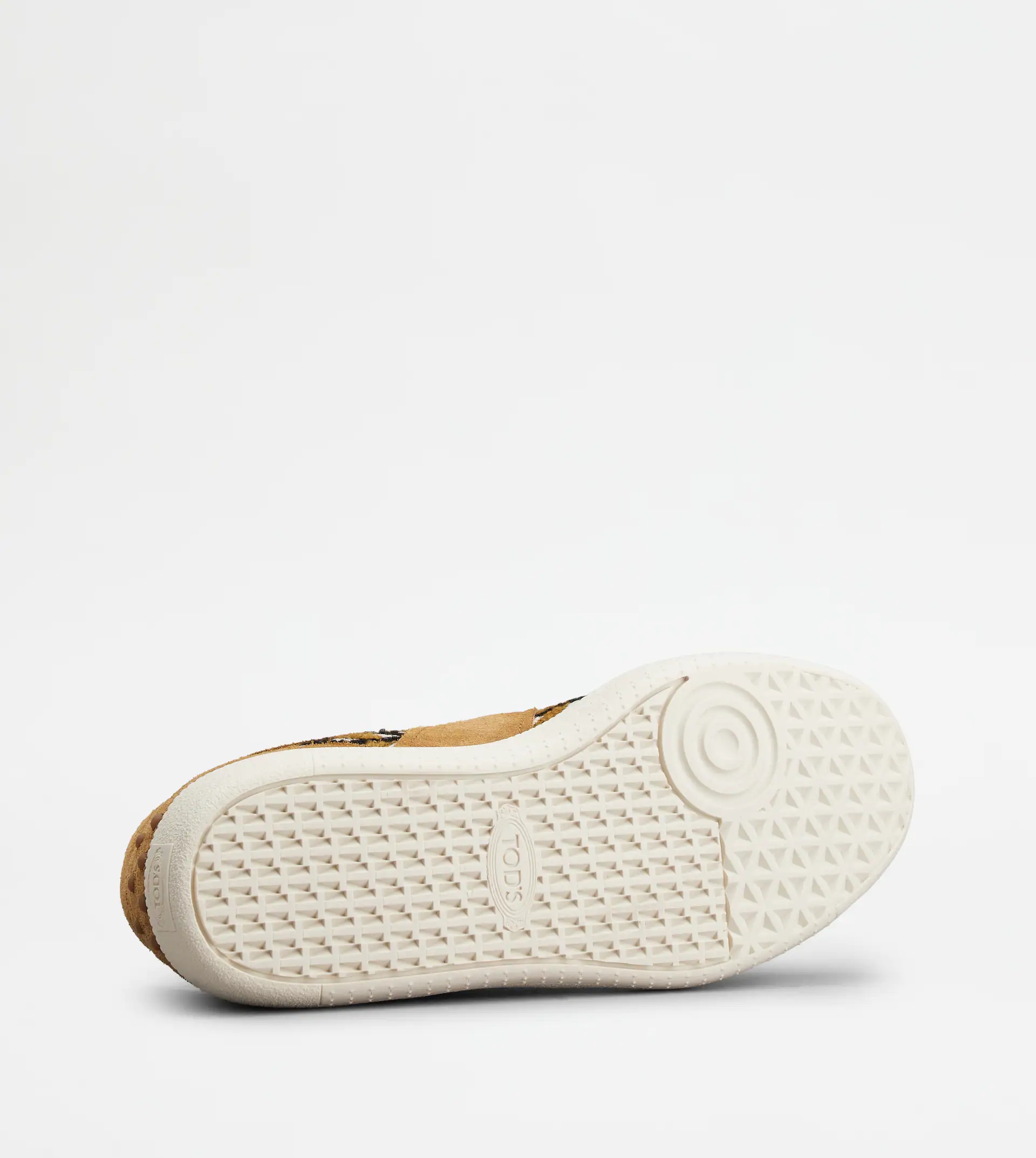 TOD'S TABS SNEAKERS IN SUEDE AND FABRIC - BROWN - 5
