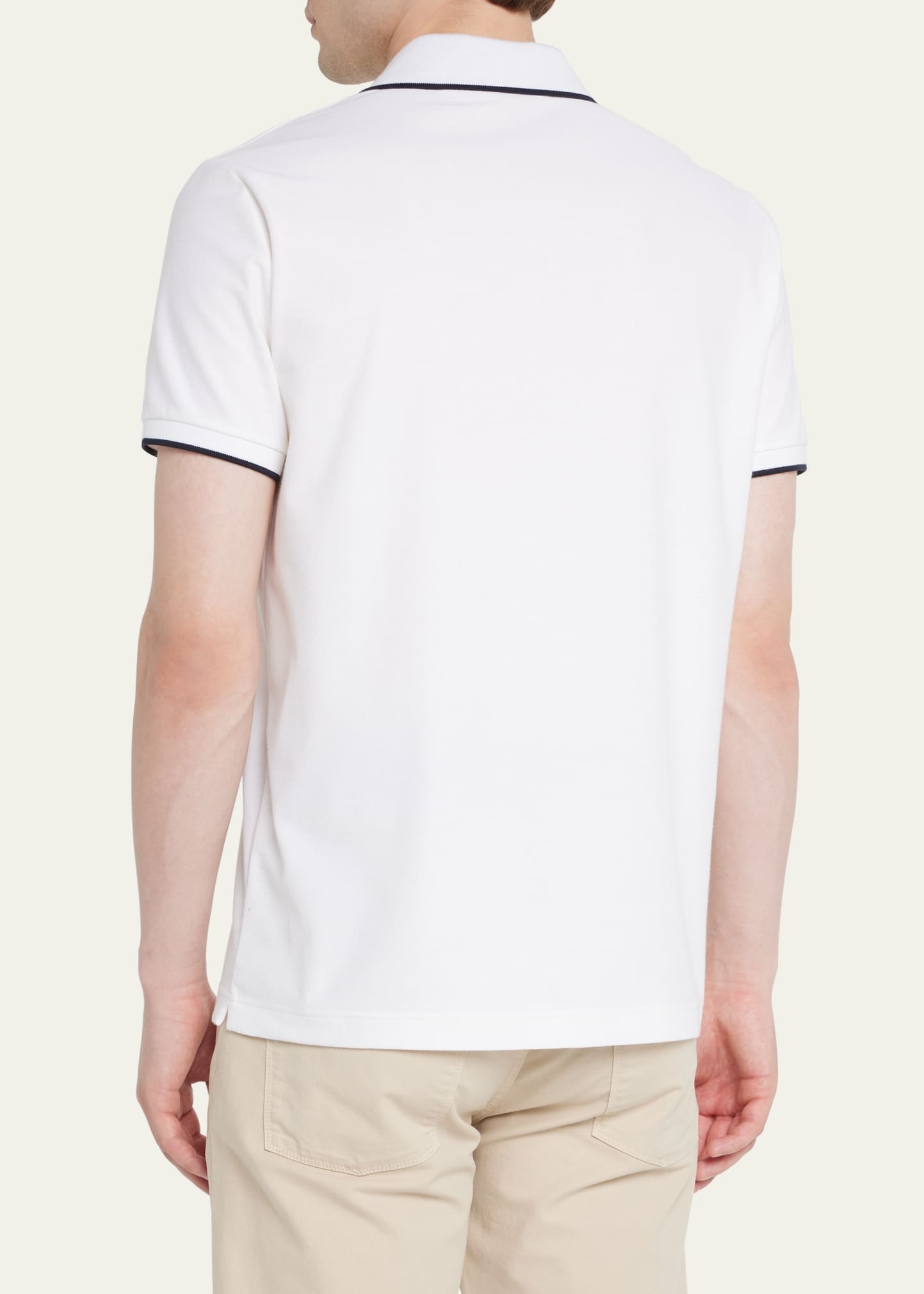 Men's Brentwood Tipped Jersey Pique Polo Shirt - 3
