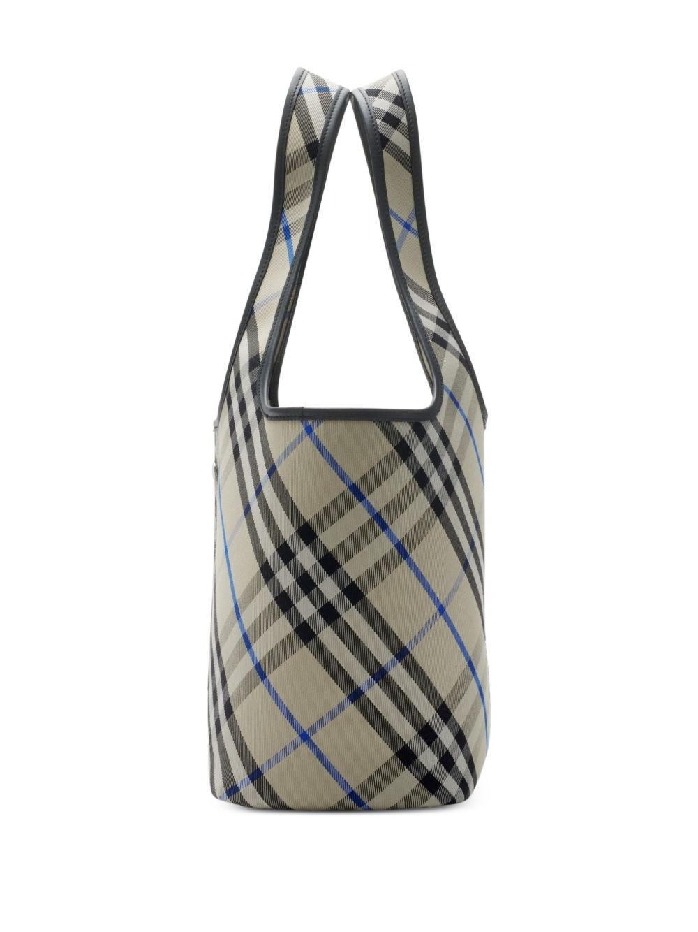 small Check tote. bag - 3