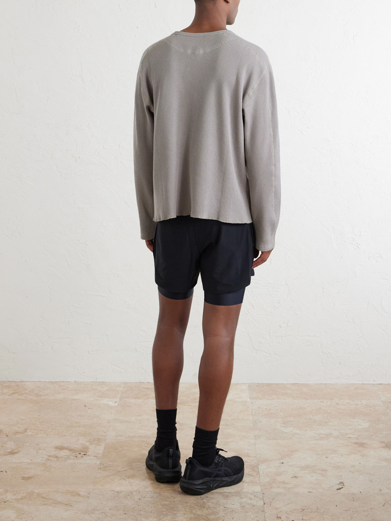 Waffle-Knit Cotton T-Shirt 4