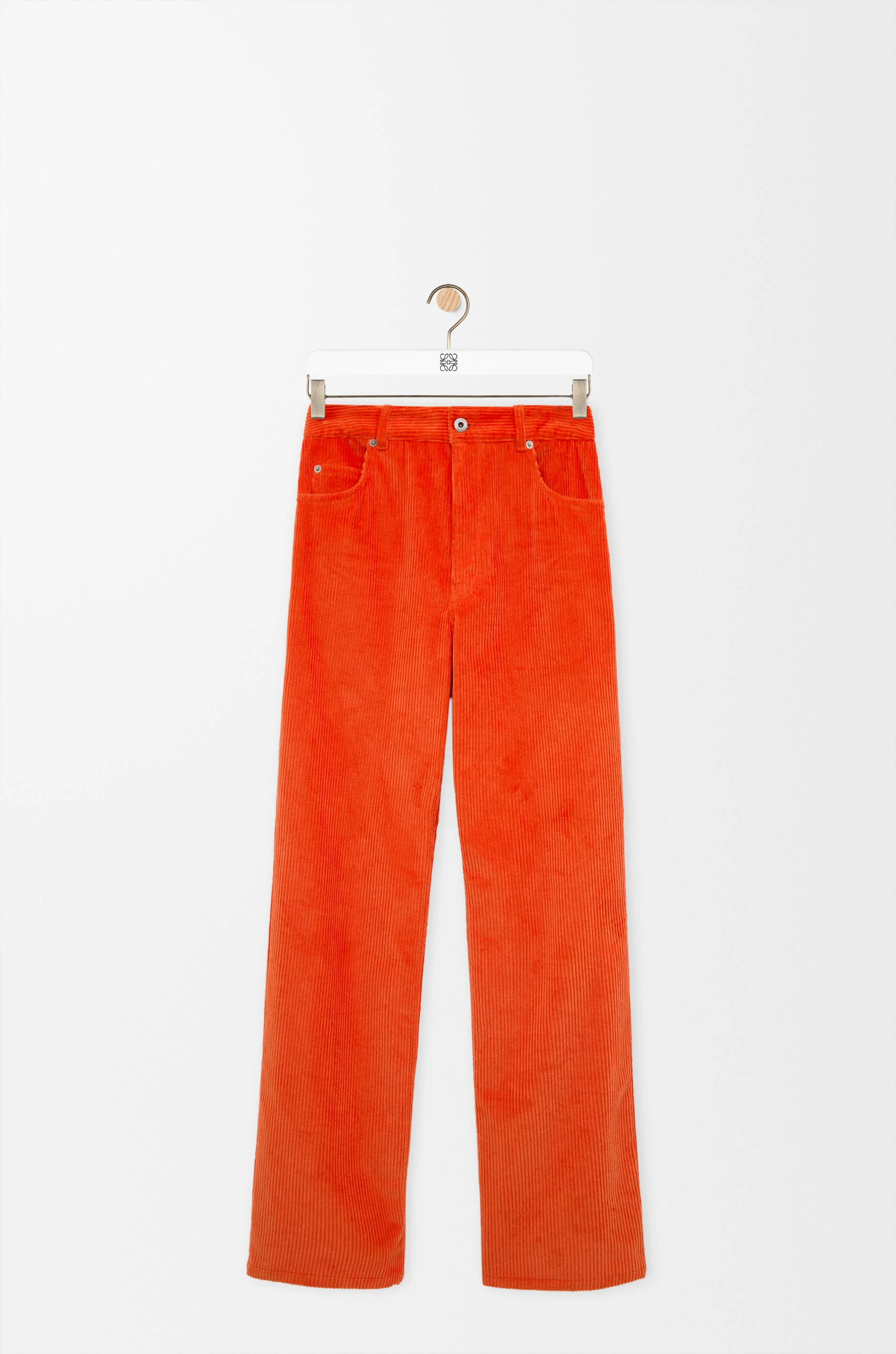 Trousers in cotton corduroy - 1