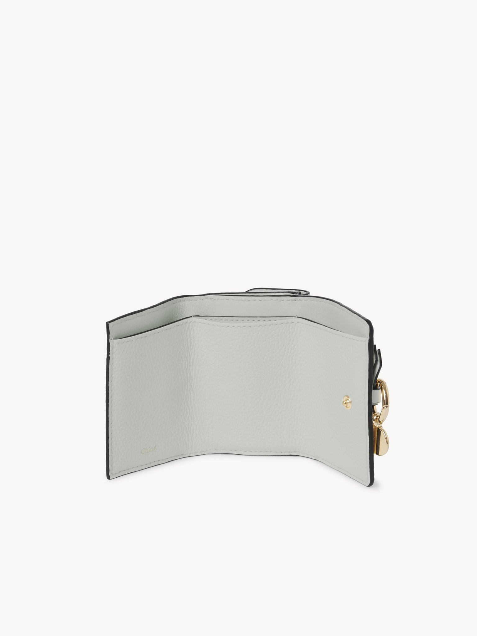 MINI ALPHABET TRI-FOLD IN GRAINED LEATHER - 3