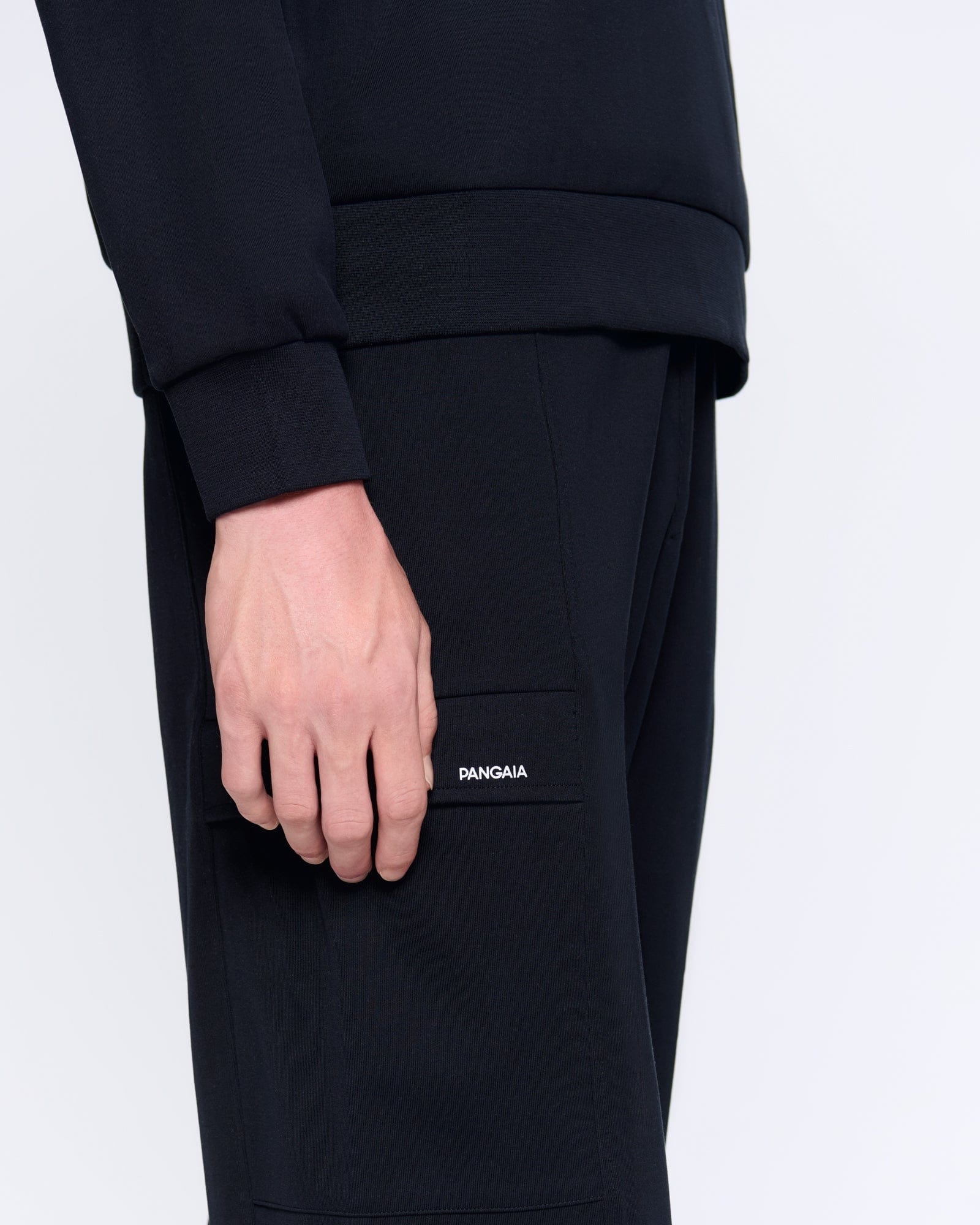 Mens DNA Double Jersey Cargo Trousers - Black - 4