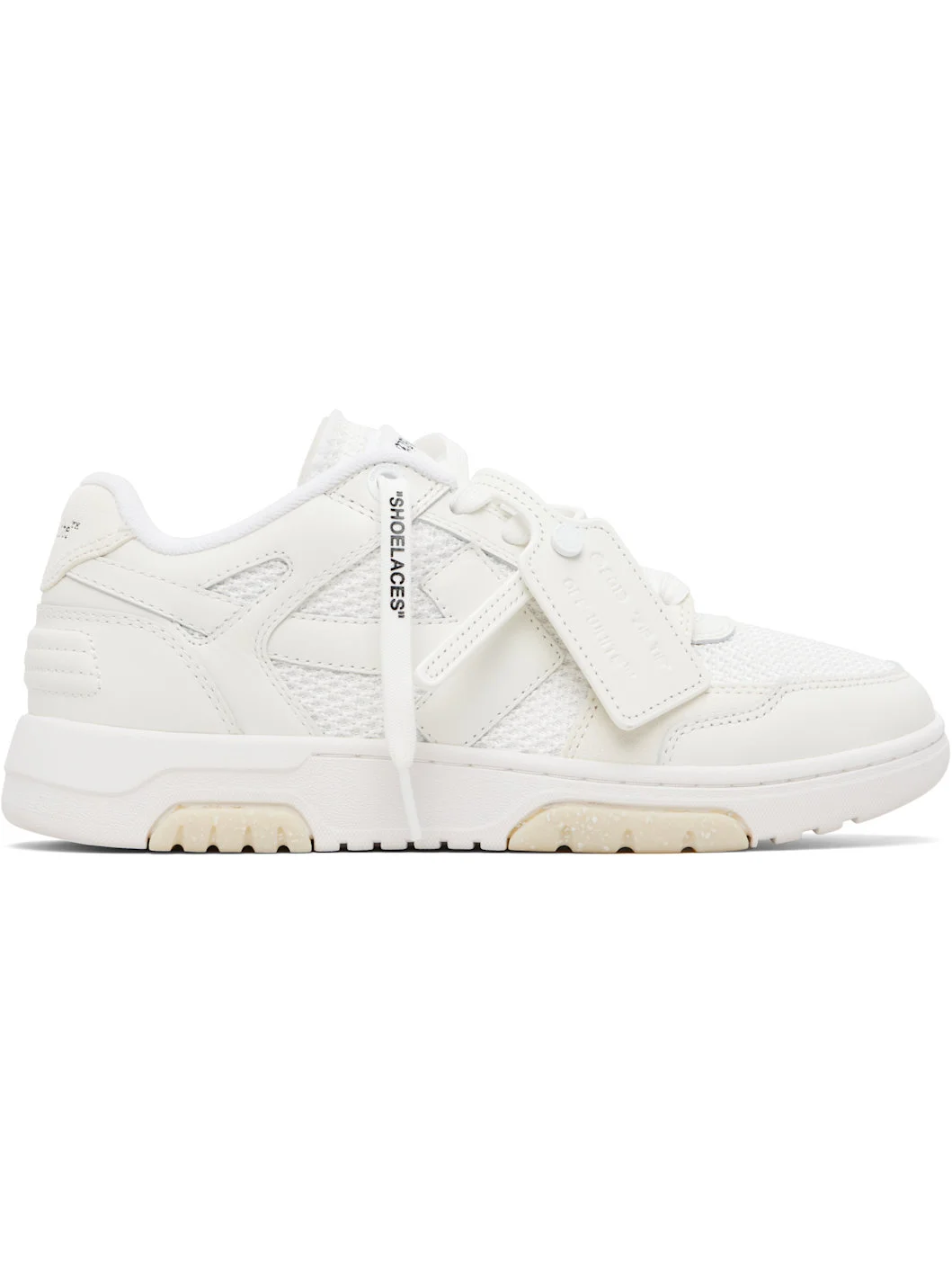 White & Off-White Slim Out Of Office Sneakers - 1