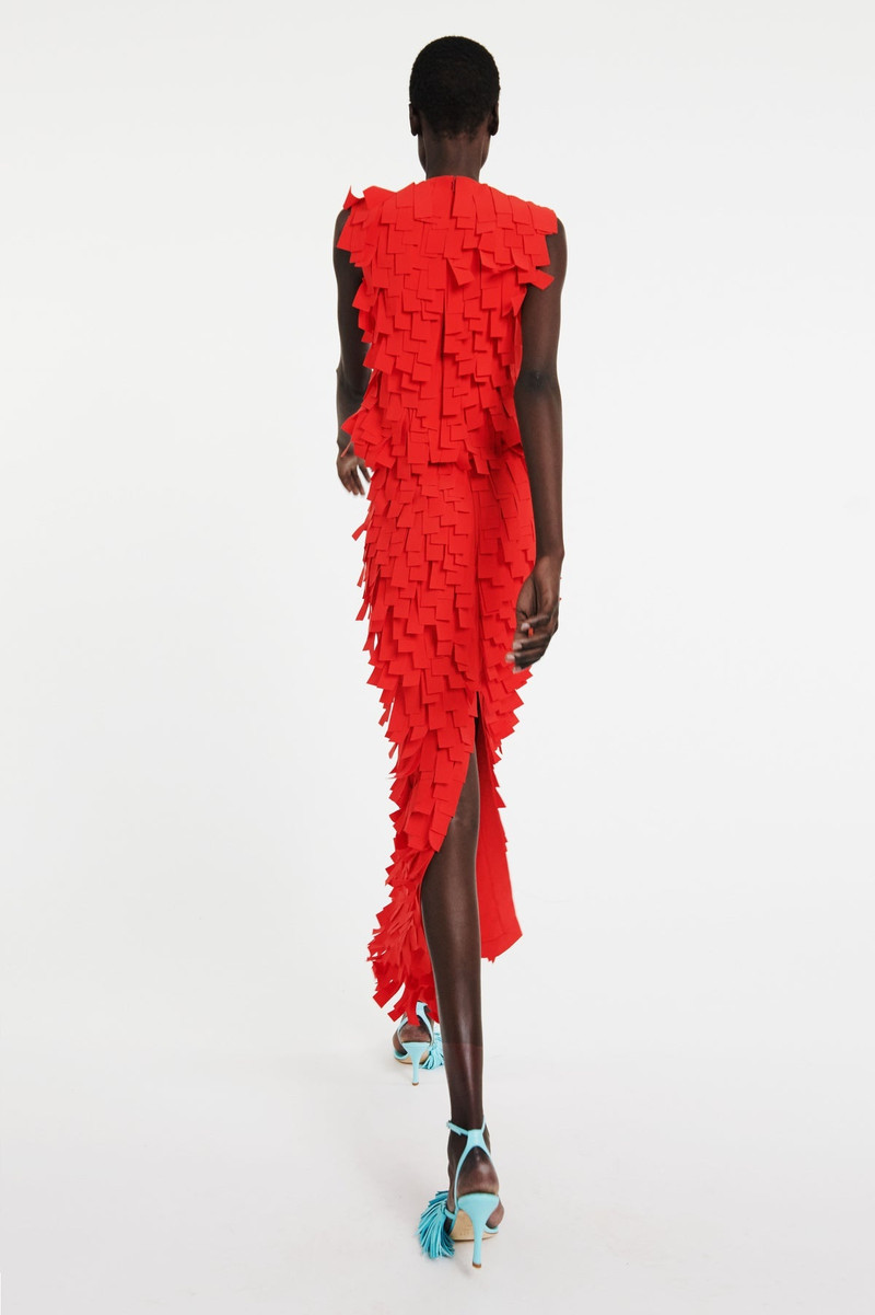 MULTI RECTANGLE SKIRT RED PRE-ORDER 2