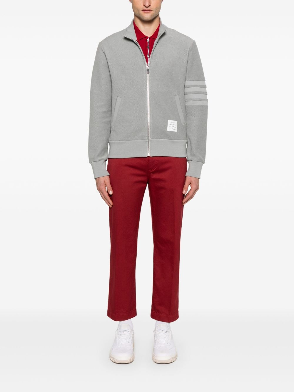 4-bar zip-up sweatshirt - 2