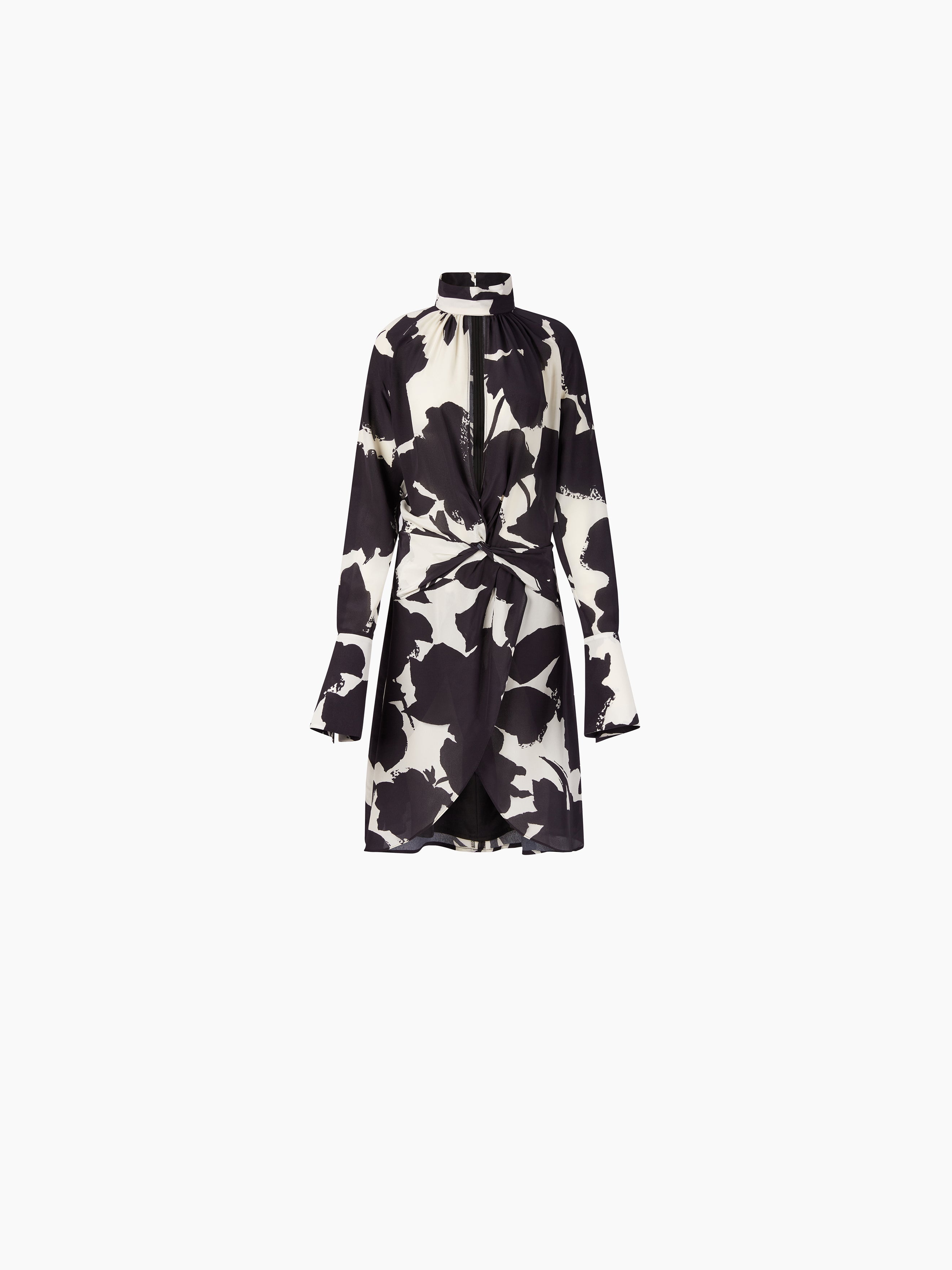 HIGH NECK MIDI DRESS - 5