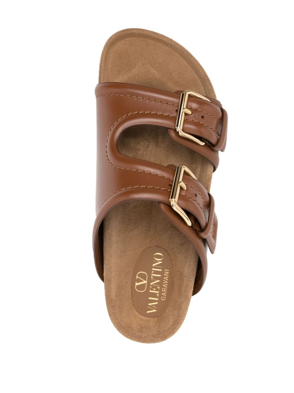 Valentino Garavani Sandali In Pelle Con Logo Vlogo - 4
