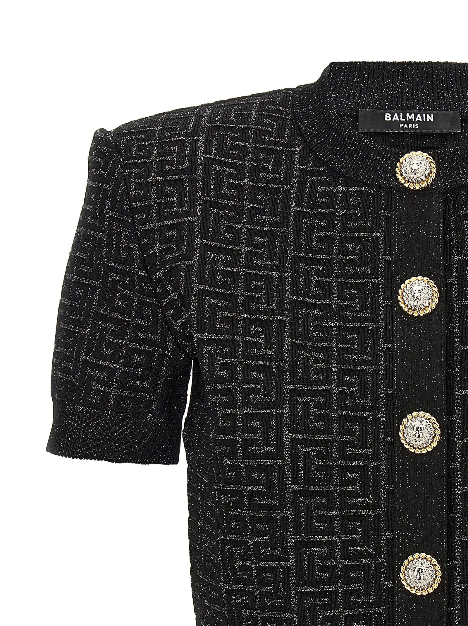 Balmain Women 'Monogram' Cropped Cardigan - 3
