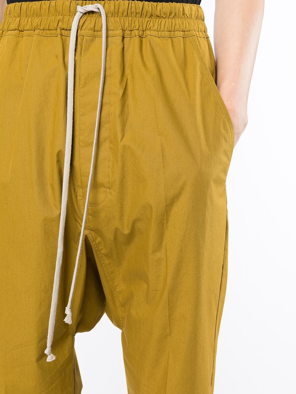 cropped drawstring trousers - 5