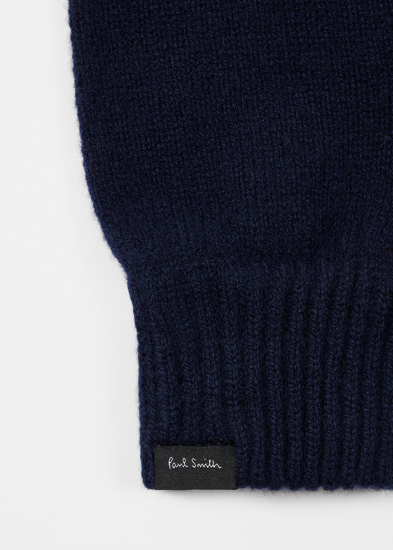 Paul Smith Navy Cashmere-Blend Gloves outlook